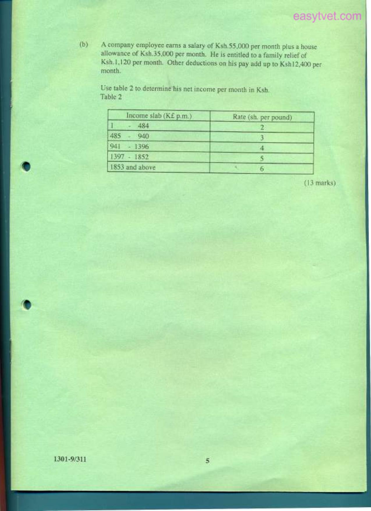 Mathematics (2009) — page 5 of 5