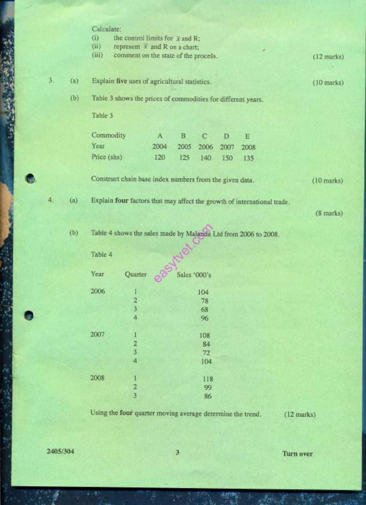 Applied Statistics (2009) — page 3 of 5