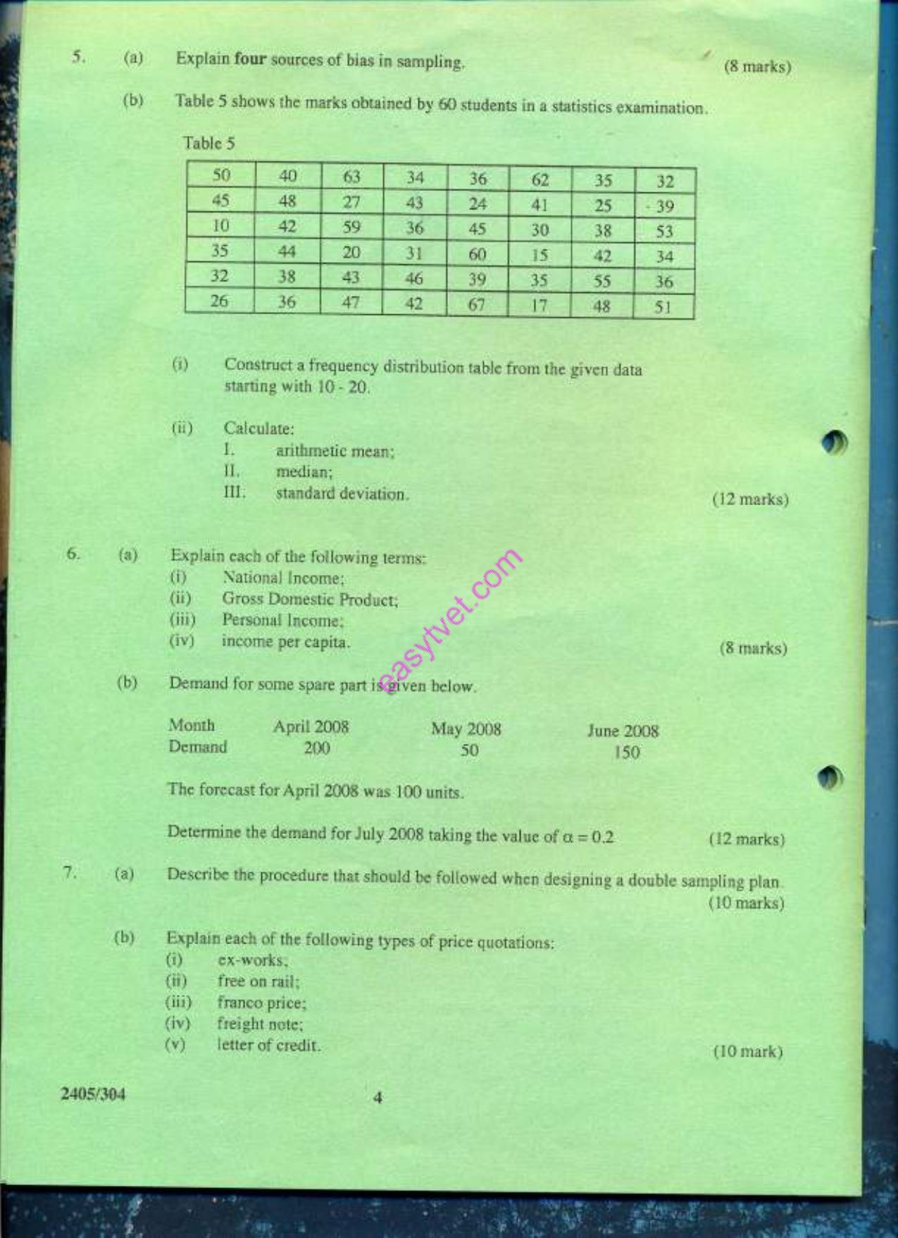 Applied Statistics (2009) — page 4 of 5