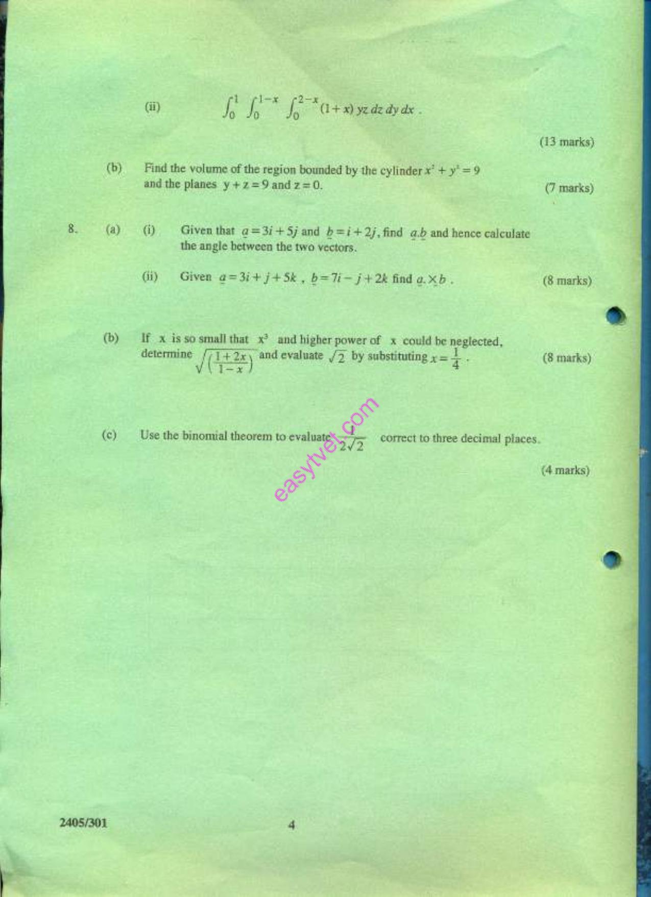 Mathematics (2000) — page 4 of 4
