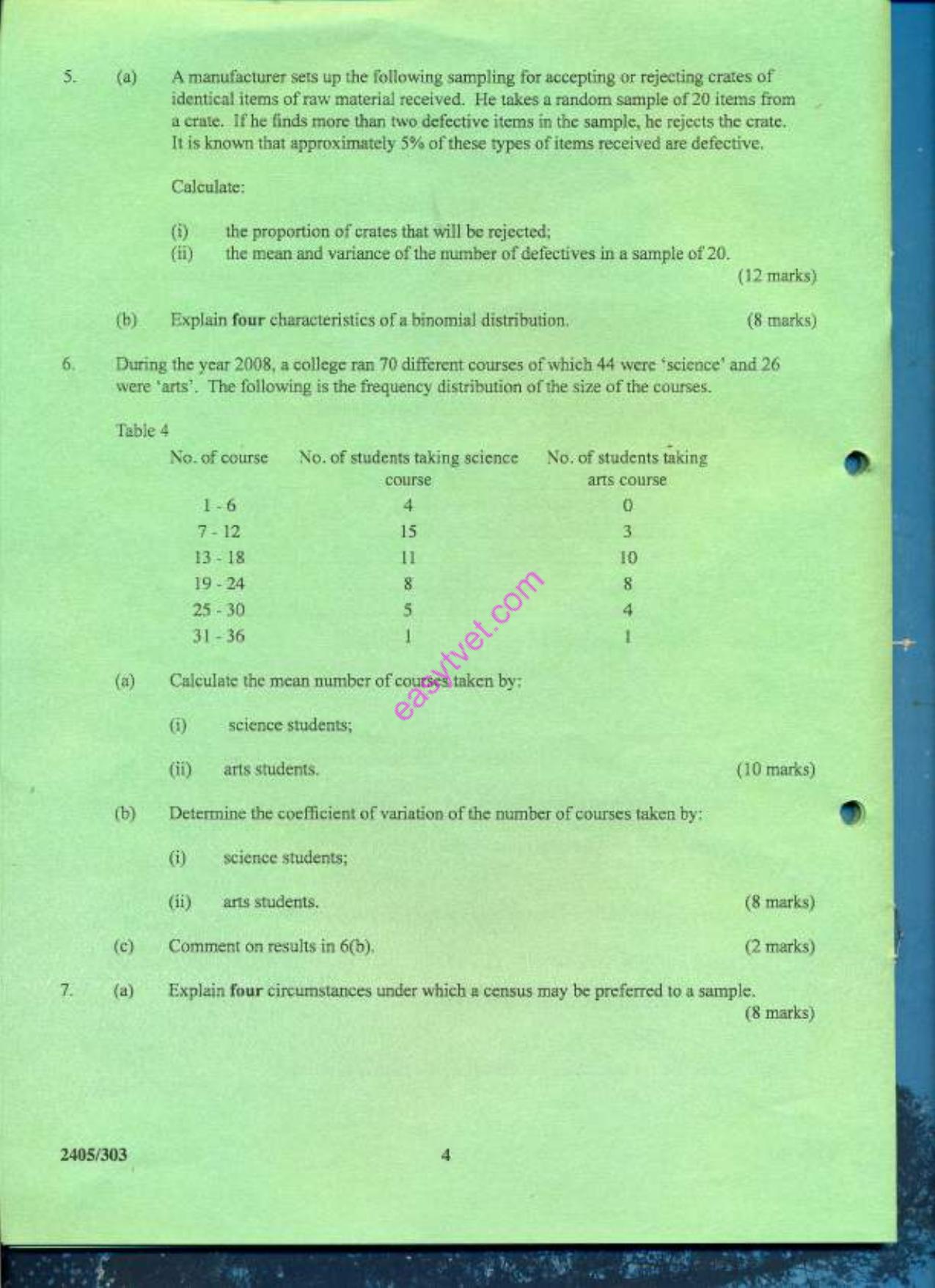 Statistical Methods (2009) — page 4 of 5