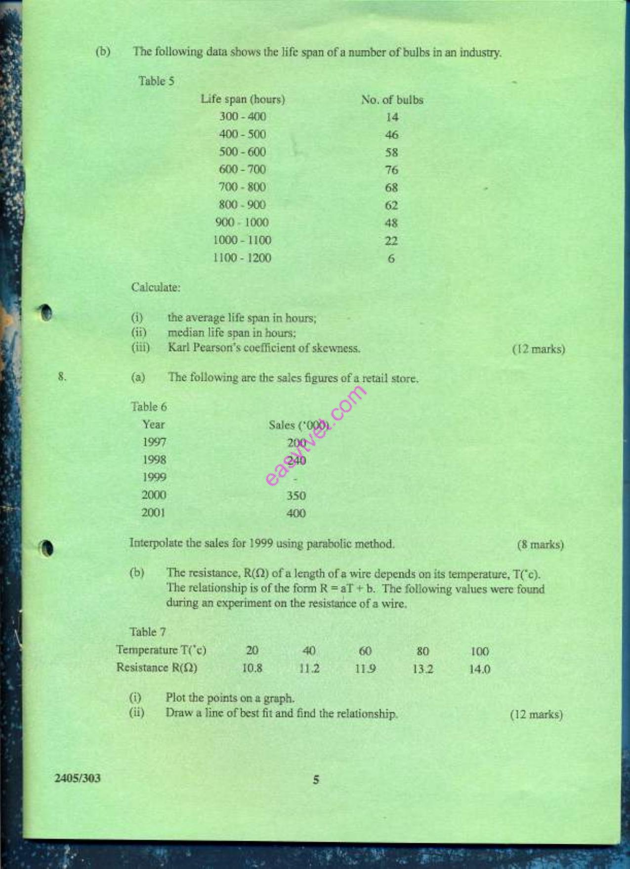 Statistical Methods (2009) — page 5 of 5