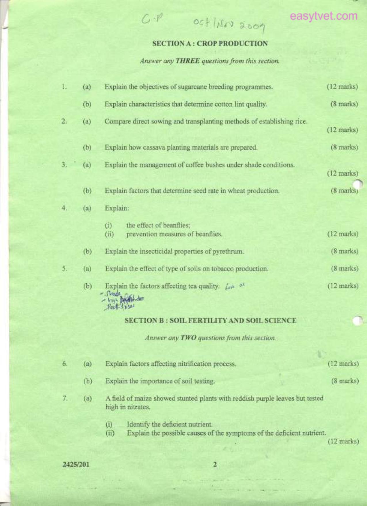 Crofp Production 11, Soil Fertility (2009) — page 2 of 3