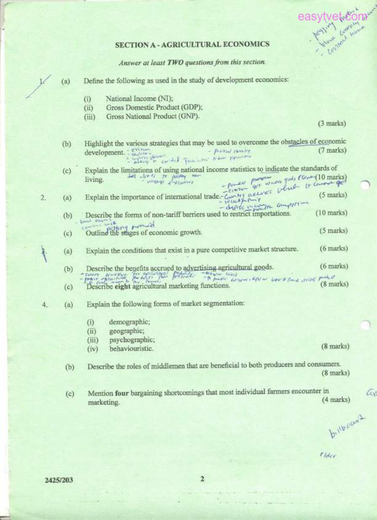 Agricultural Economics 11, Extension (2010) — page 2 of 3