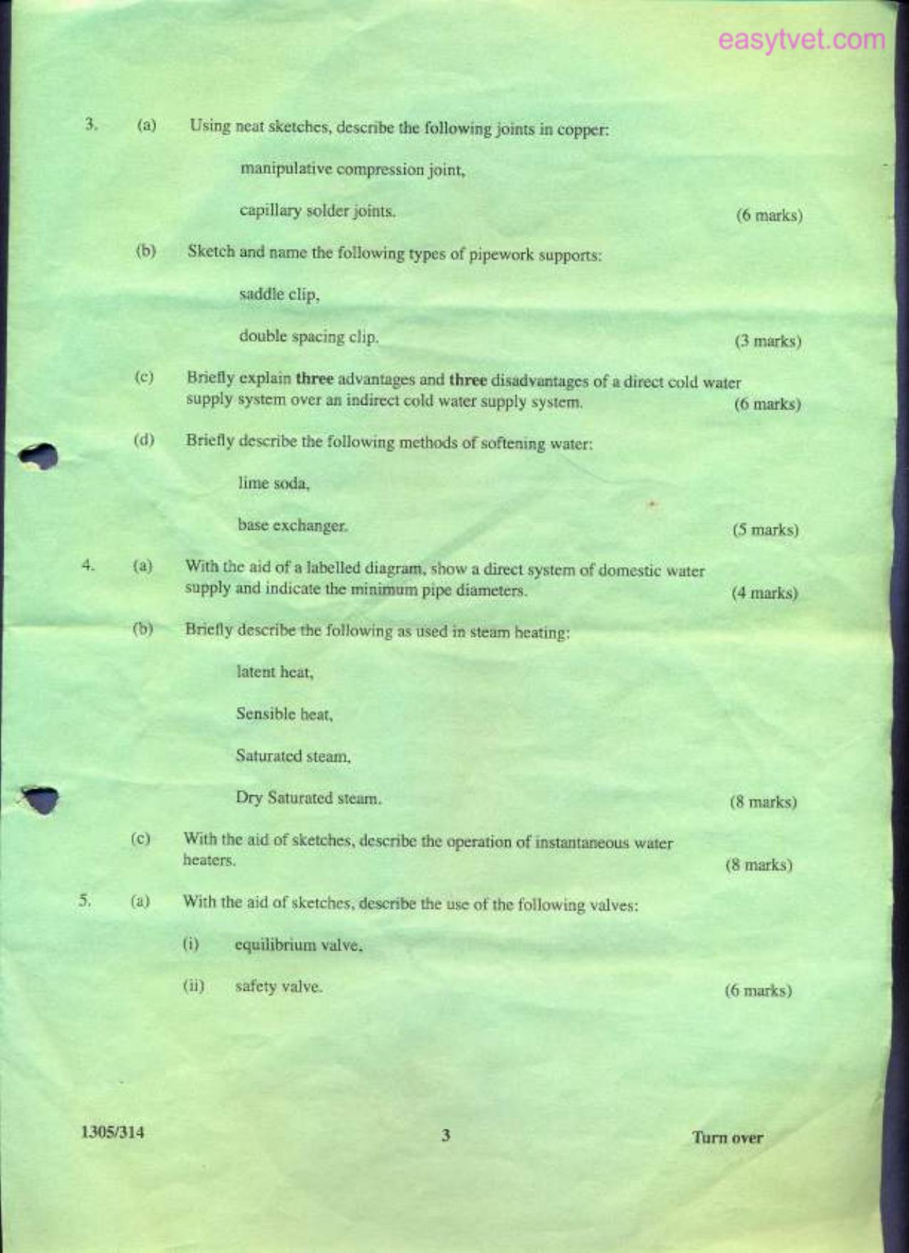 Plumbing Craft Certificate (2010) — page 3 of 4