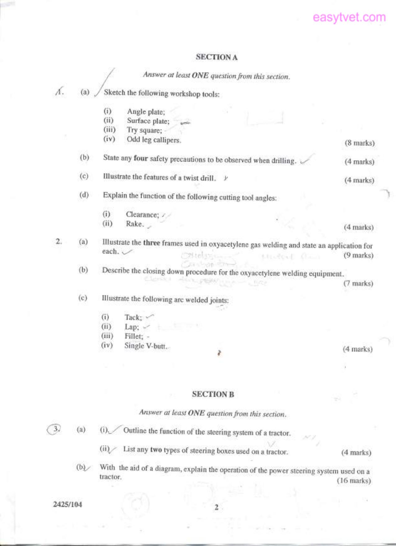 Agricultural Engineering I (2011) — page 2 of 3