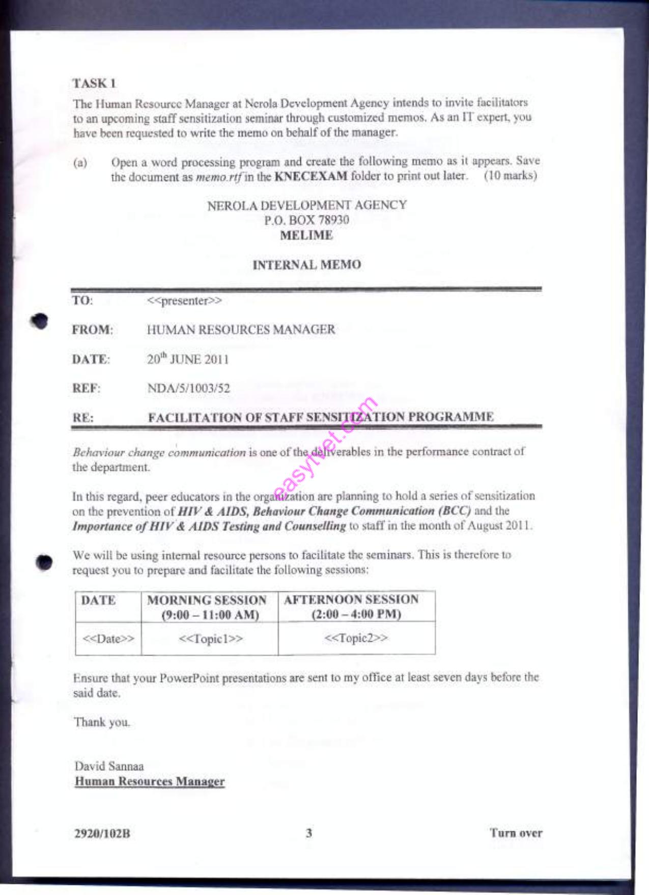 Computer Applications 1 (2011) — page 3 of 9