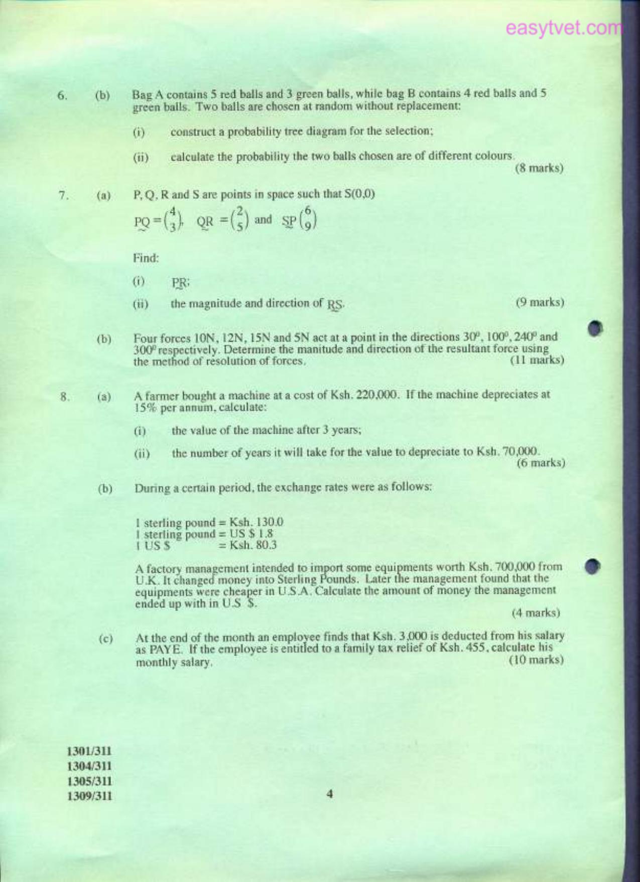 Mathematics (2011) — page 4 of 4