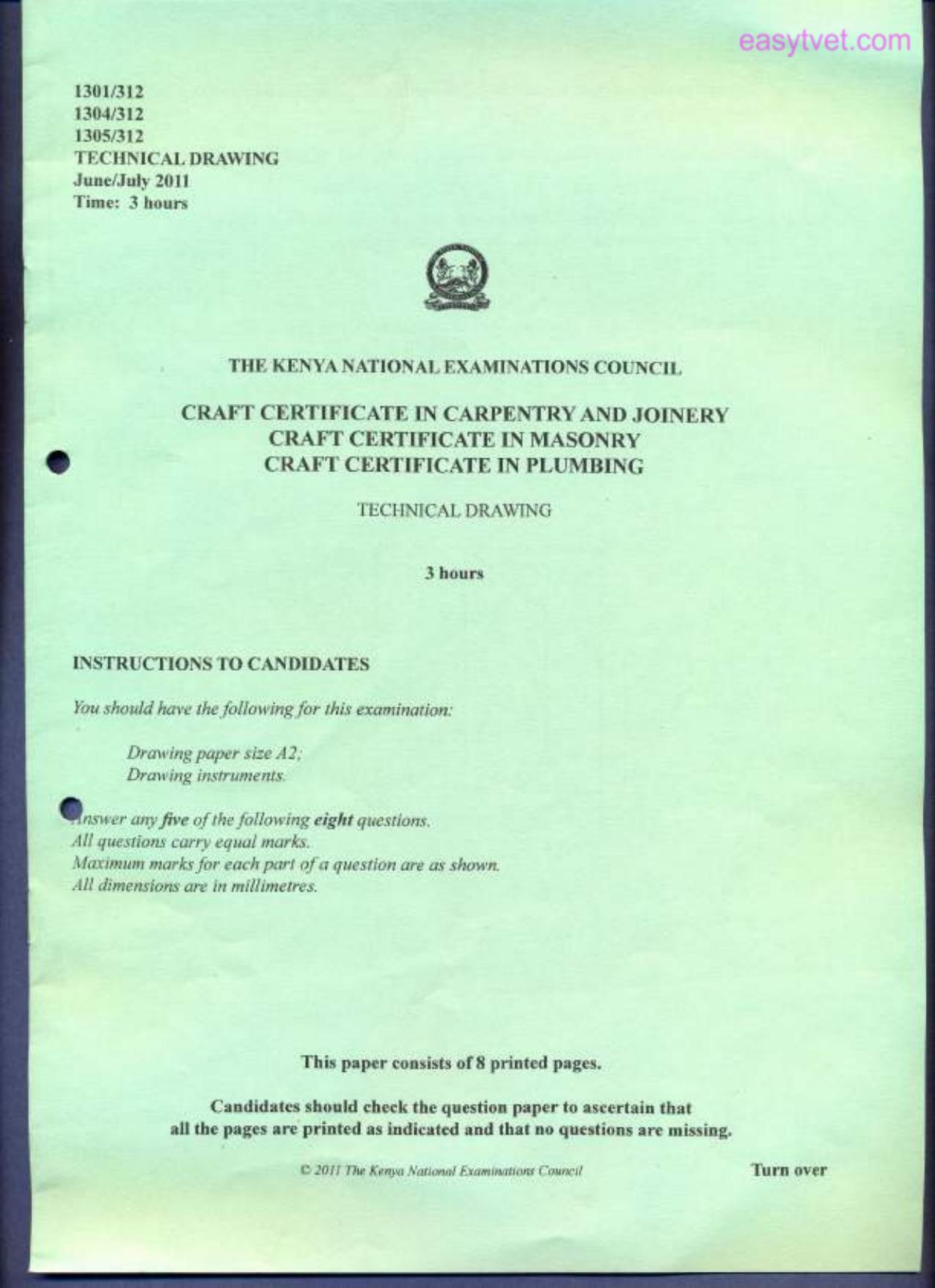 Technical Drawing (2011) — page 1 of 8