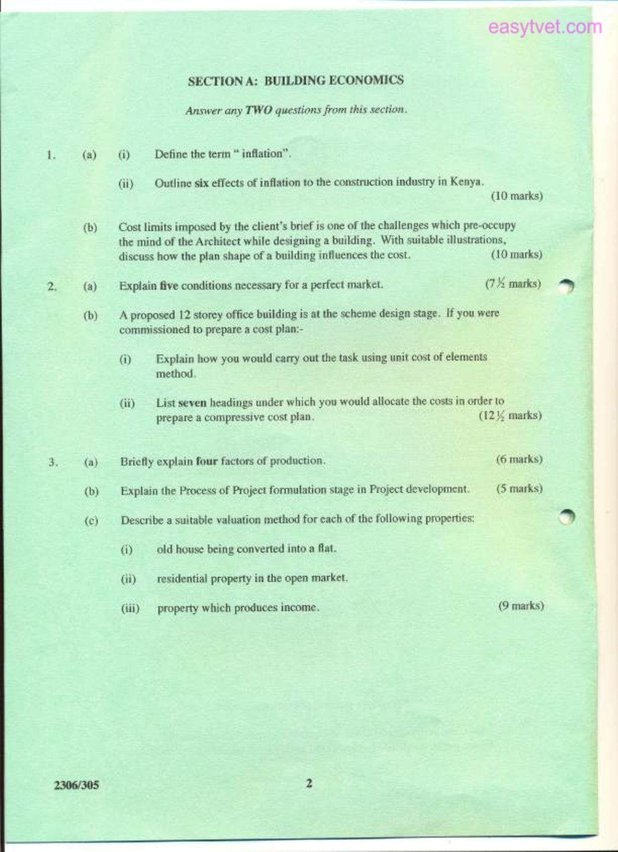 Building Economics, Construction Law (2011) — page 2 of 6