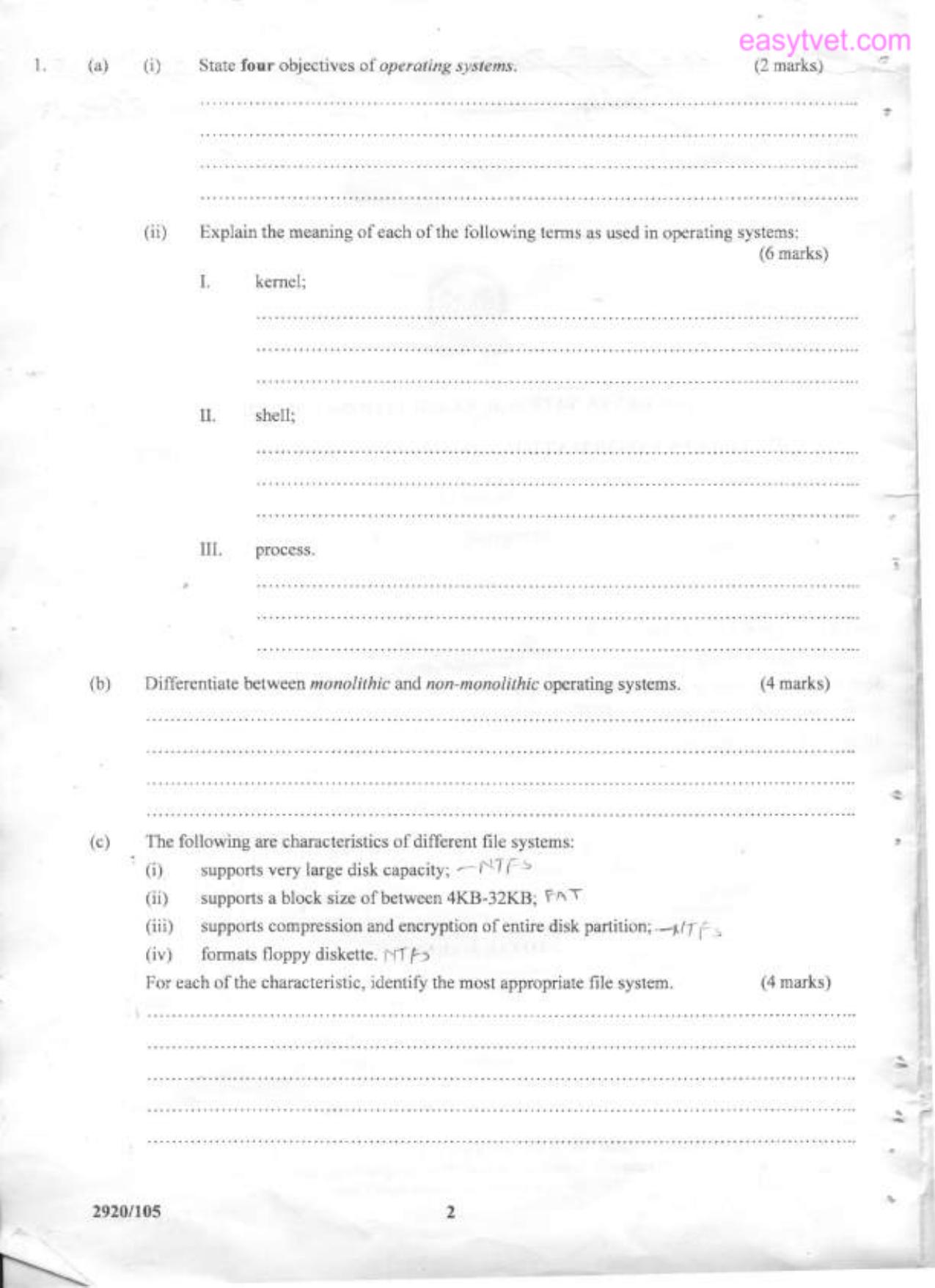 Difloma in Information Communication Technology (2012) — page 2 of 11