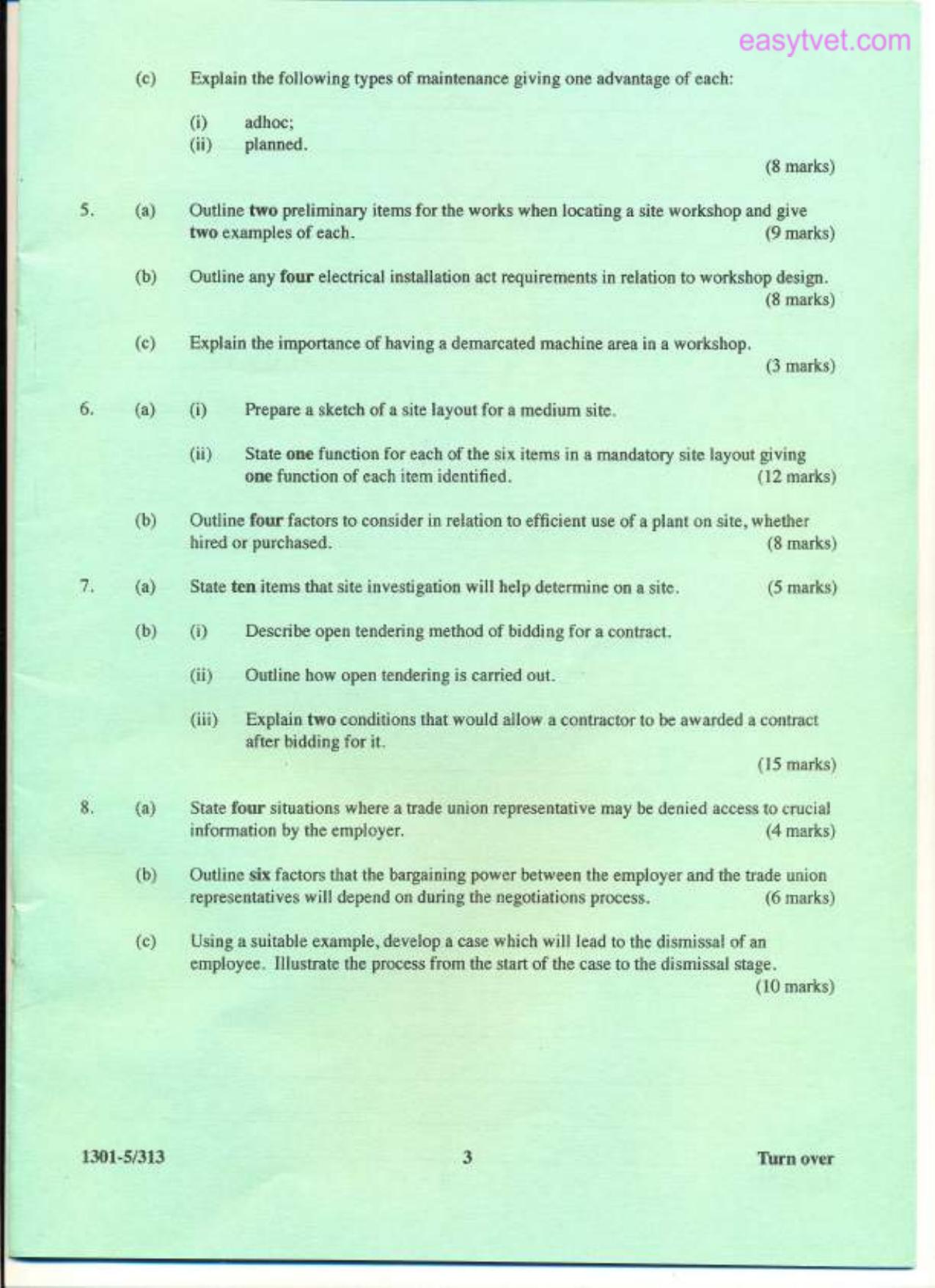 Site and Workshop Management (2012) — page 3 of 3