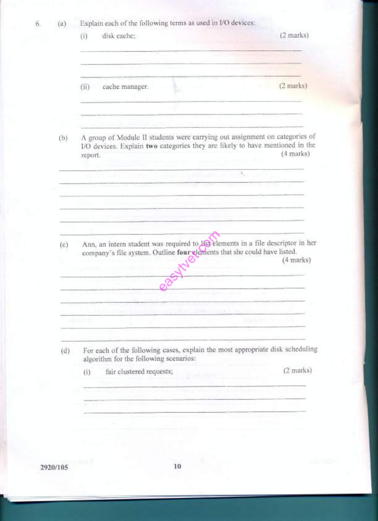 Dperating Systemms (2012) — page 10 of 14