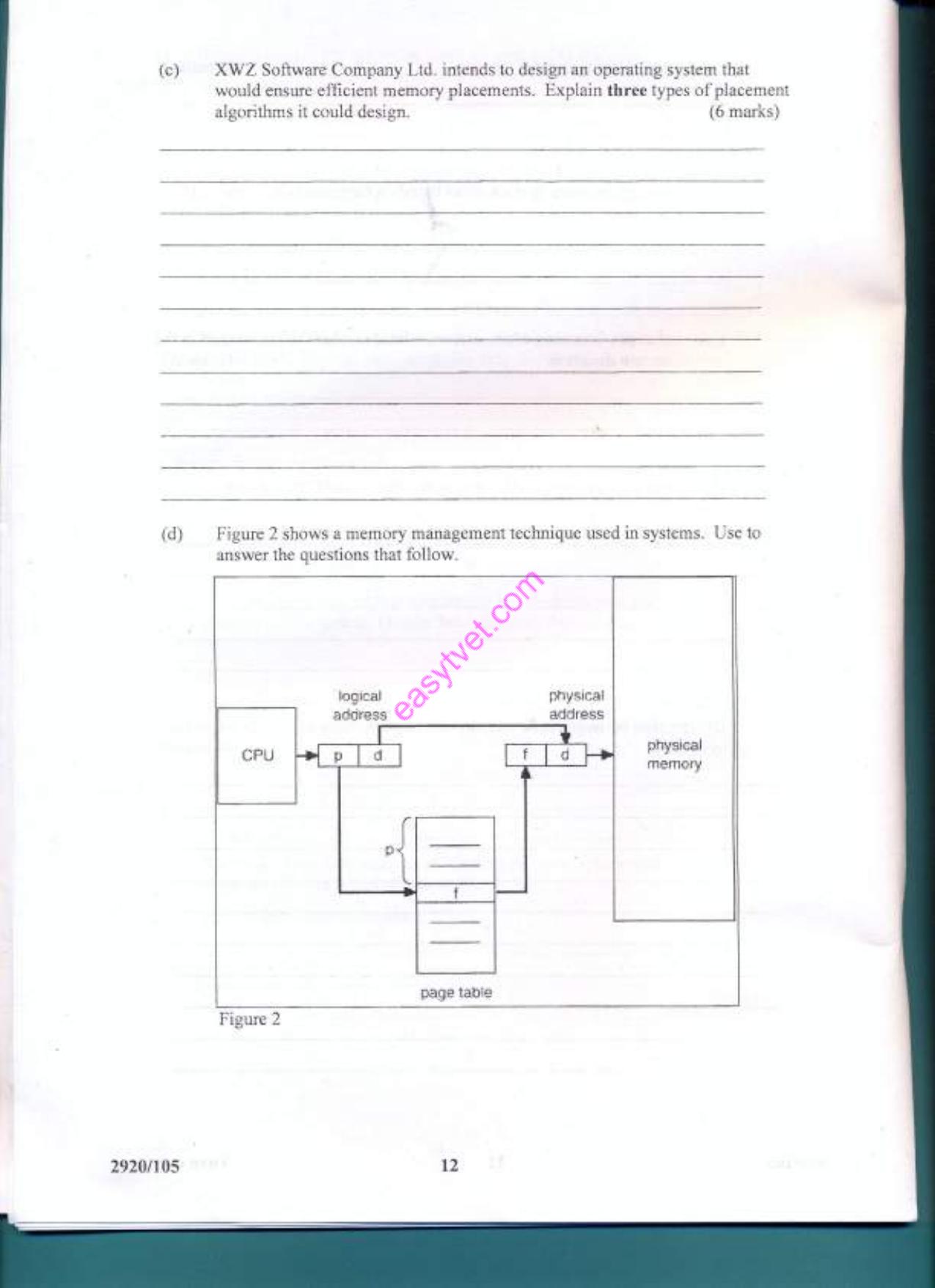 Dperating Systemms (2012) — page 12 of 14