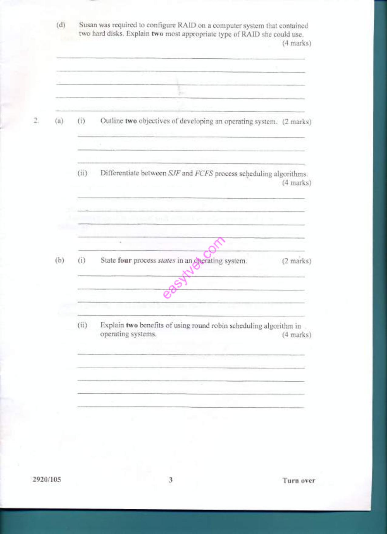 Dperating Systemms (2012) — page 3 of 14