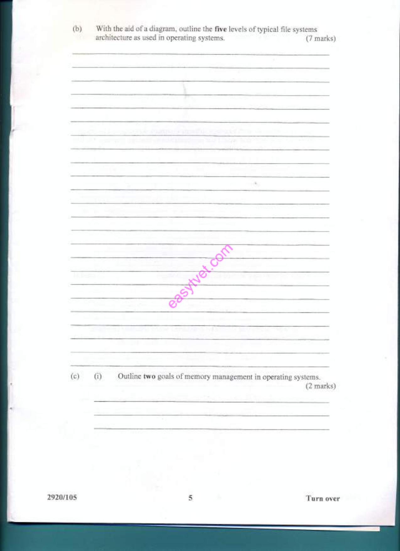 Dperating Systemms (2012) — page 5 of 14