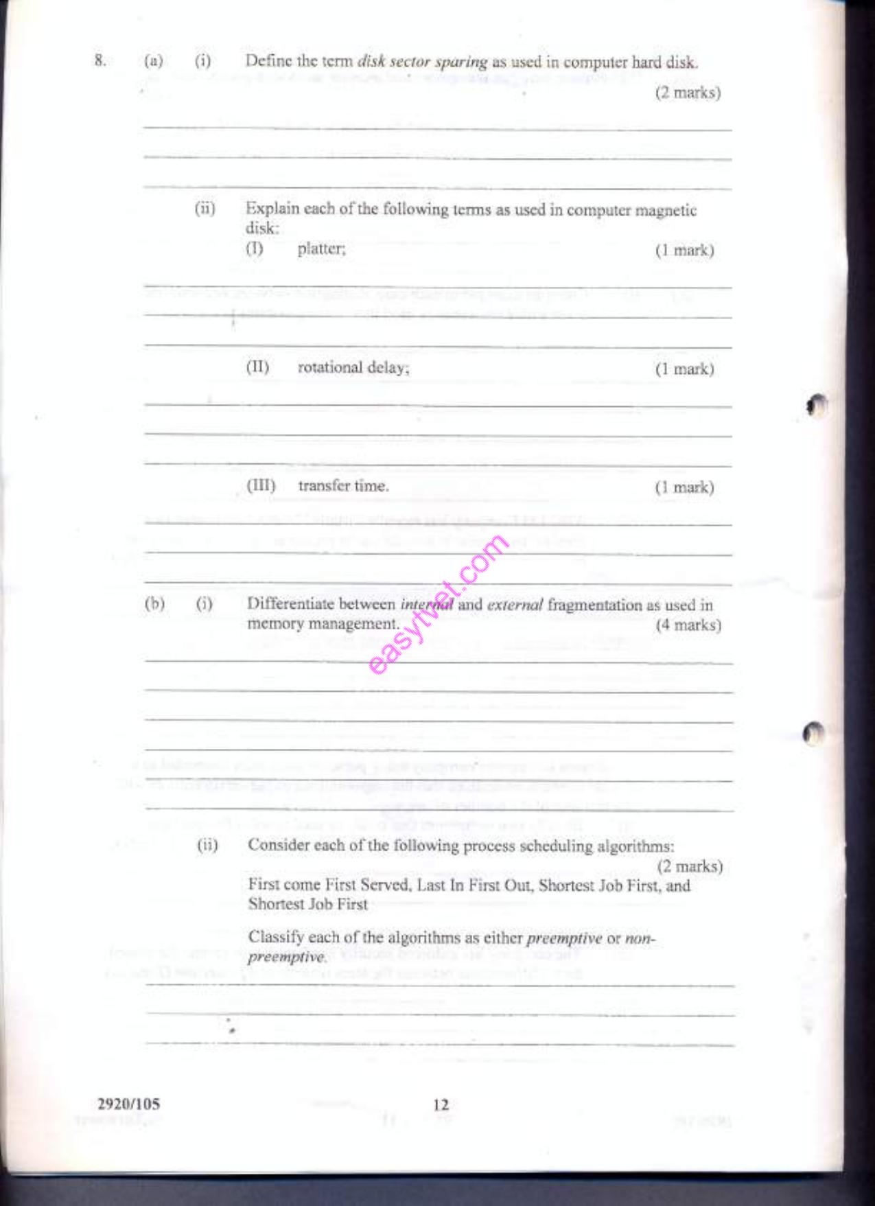 Operating S5ystems (2013) — page 12 of 14