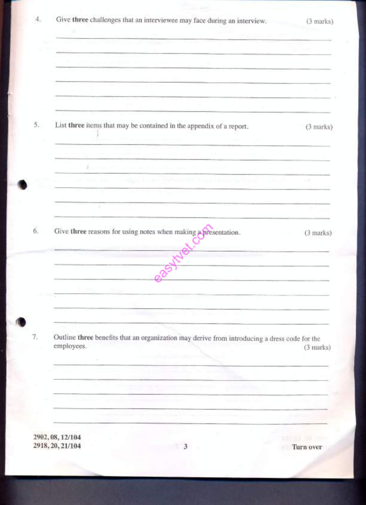 Diploma in Information Communication Technology (2013) — page 3 of 7
