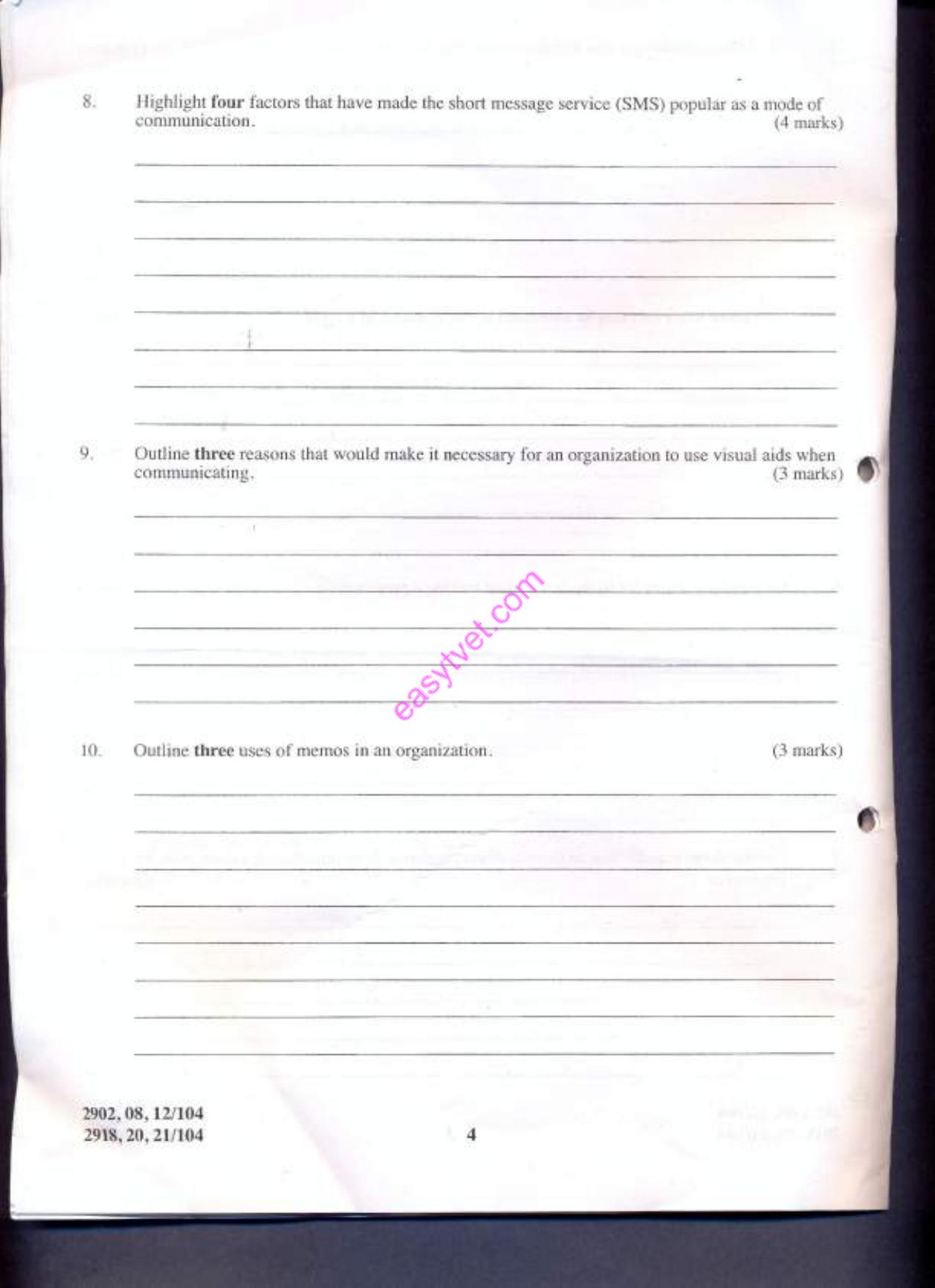 Diploma in Information Communication Technology (2013) — page 4 of 7