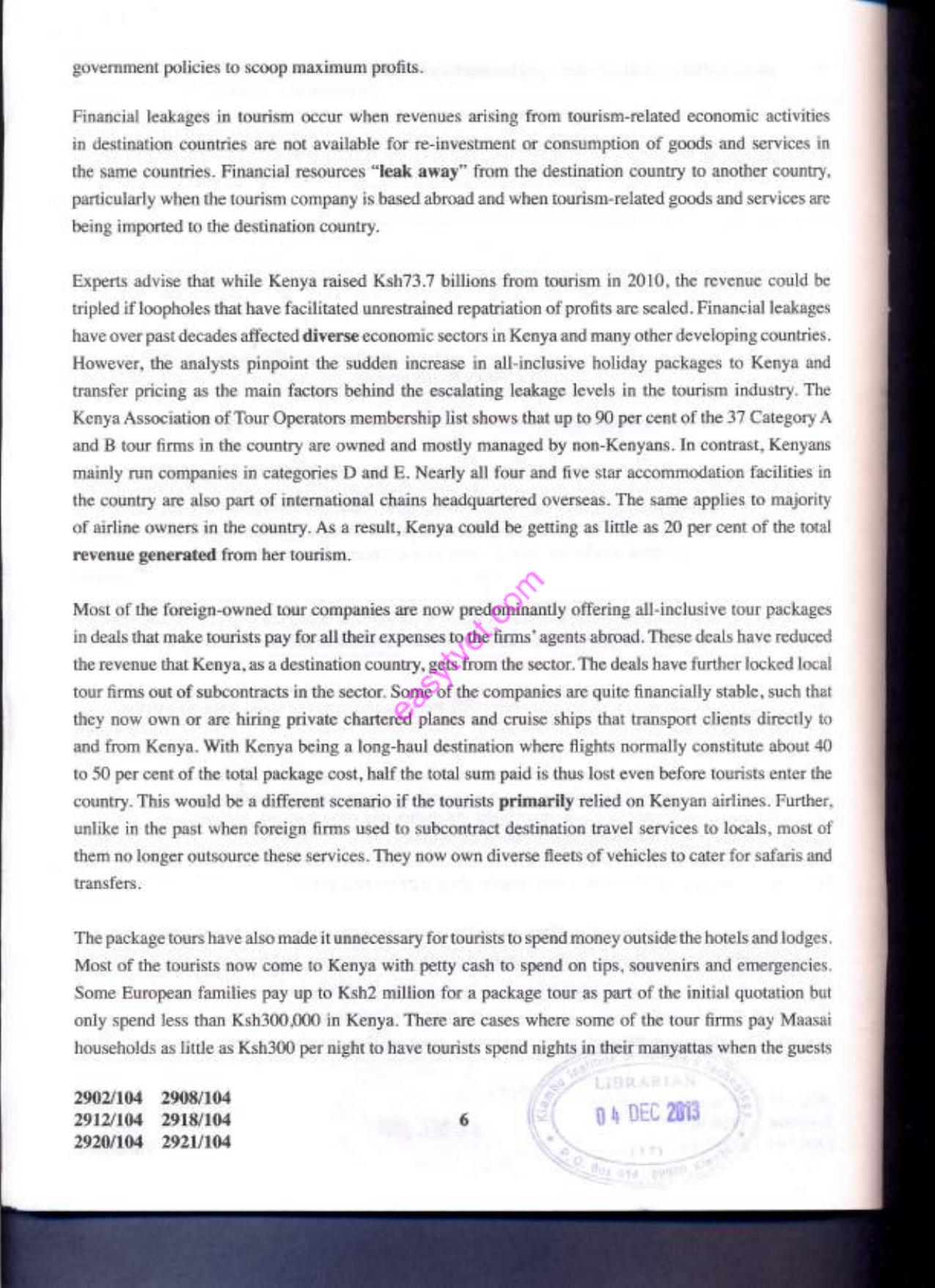 Diploma in Information Communication Technology (2013) — page 6 of 7