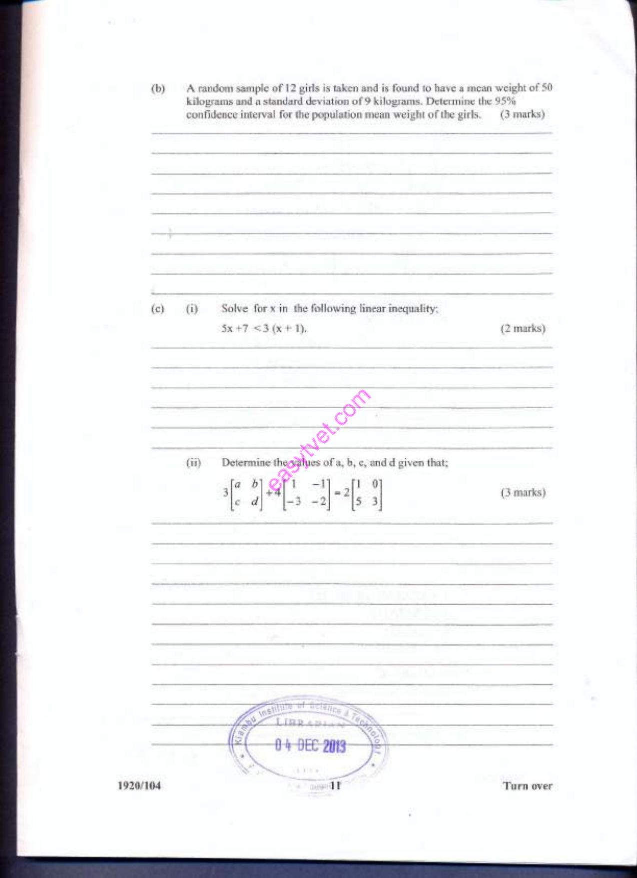 Mathematics (2013) — page 11 of 13