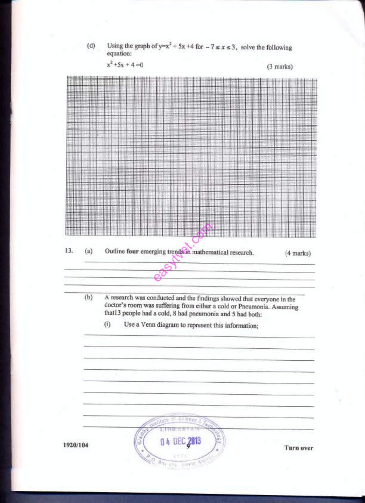 Mathematics (2013) — page 9 of 13