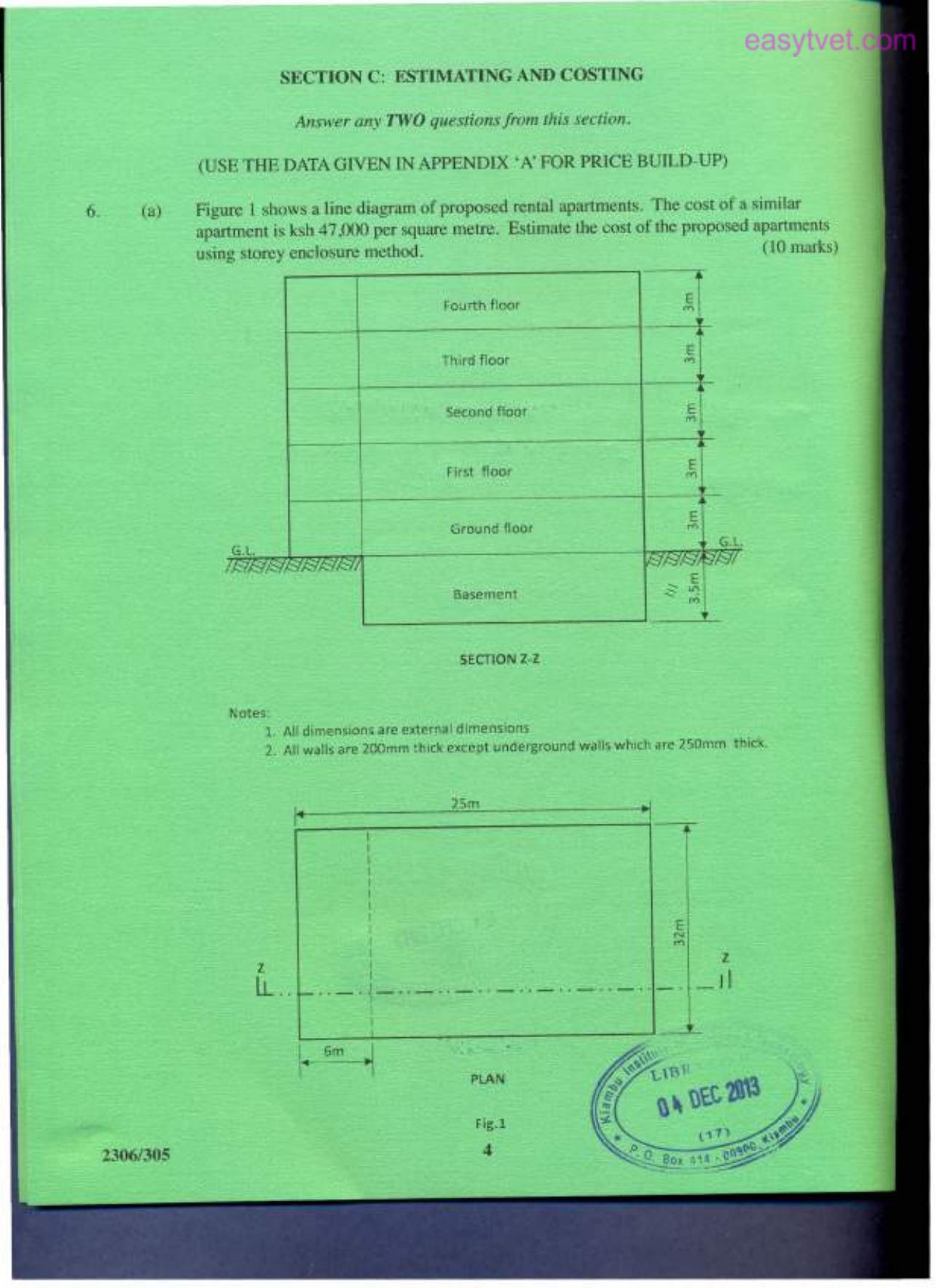 Butlding Economics, Construction Law, Estimating and Costing (2013) — page 4 of 6