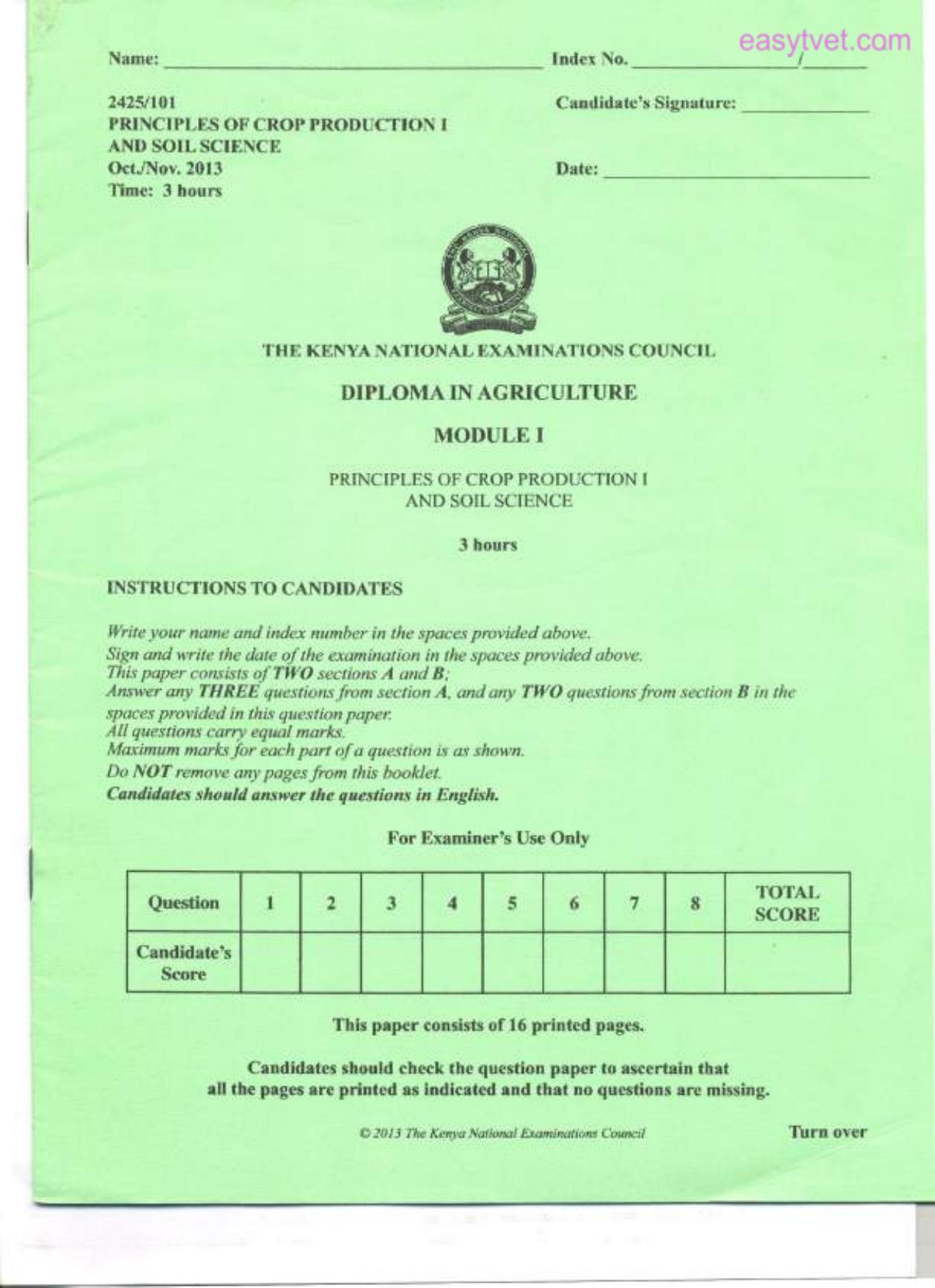And Soil Science — page 1 of 3