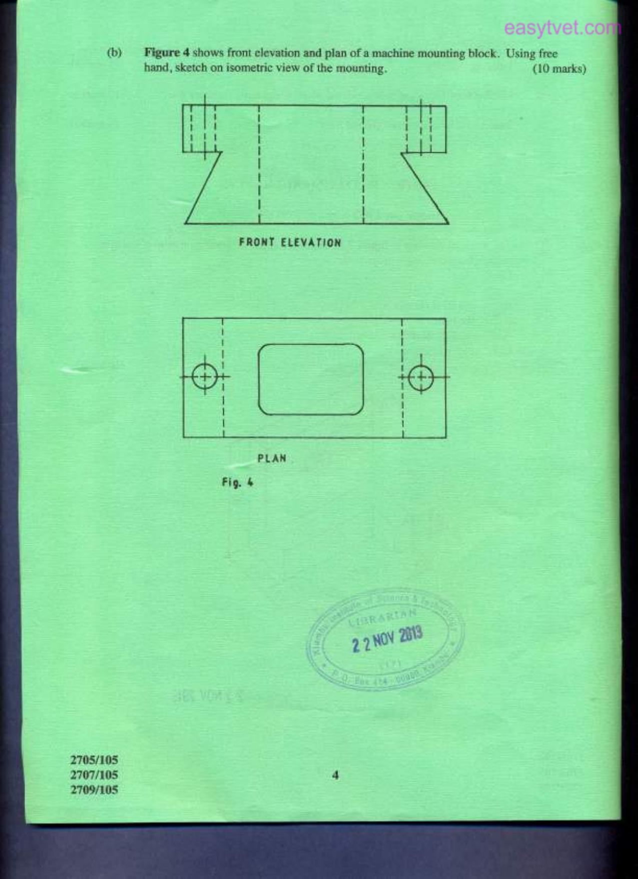 Building Construction I, Technical Deawing and Construction Plant (2013) — page 4 of 7