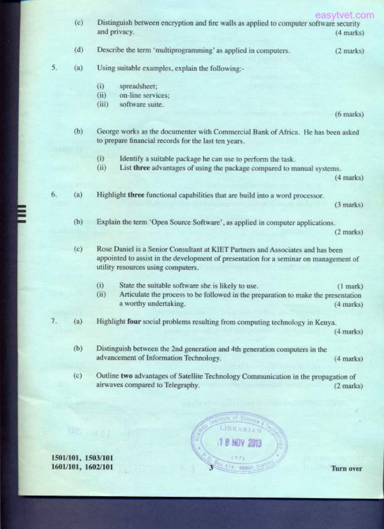Information Communication Technology (2013) — page 3 of 4