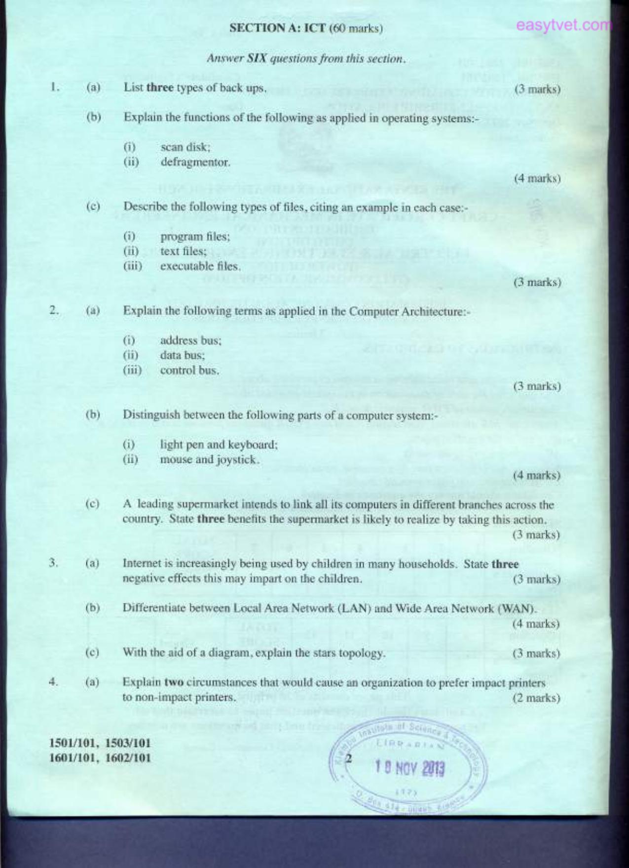 Information Communication Technology (2013) — page 2 of 4