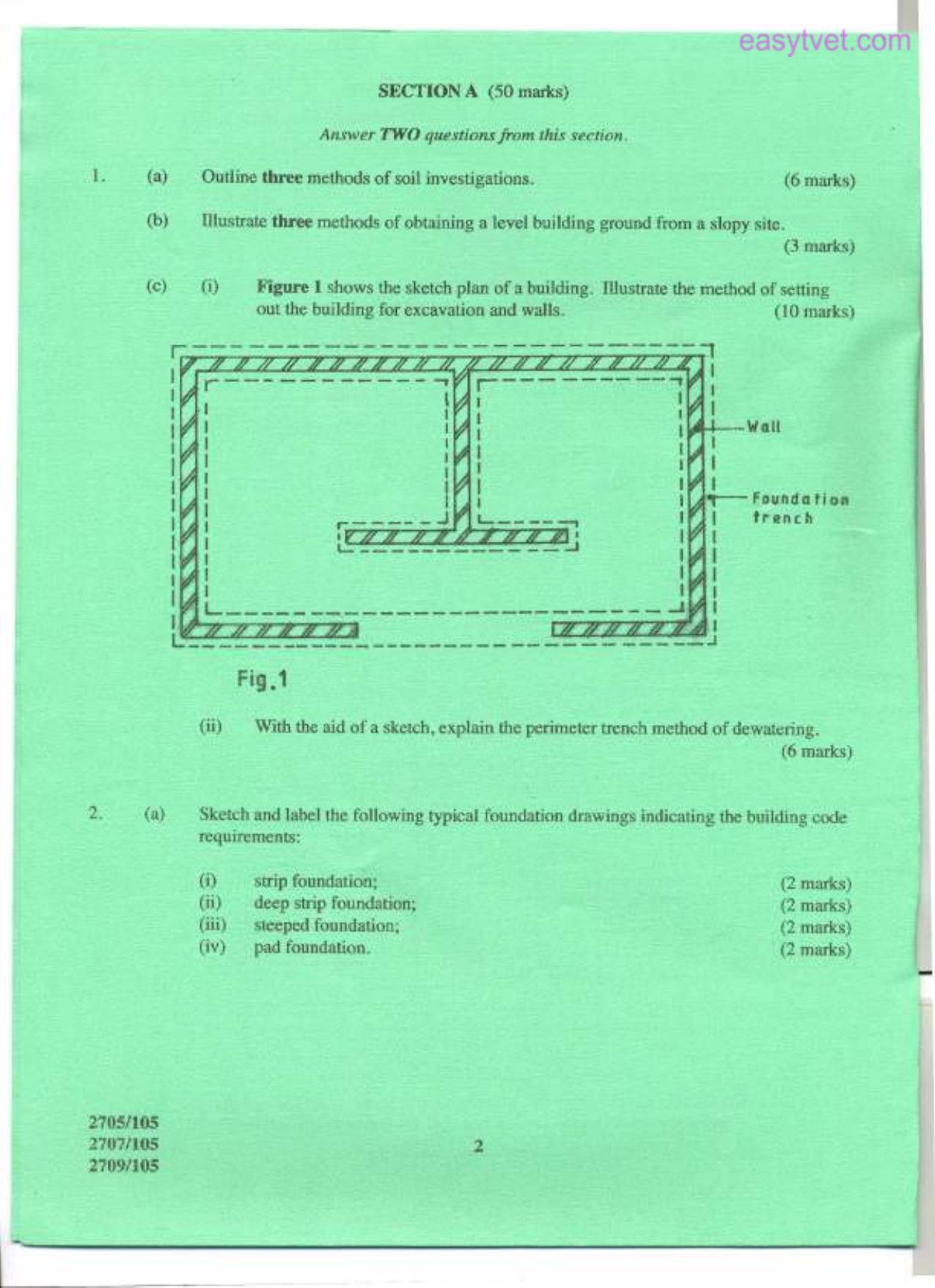 Building Construction 1, Technical Drawing and Construction Plant (2004) — page 2 of 8