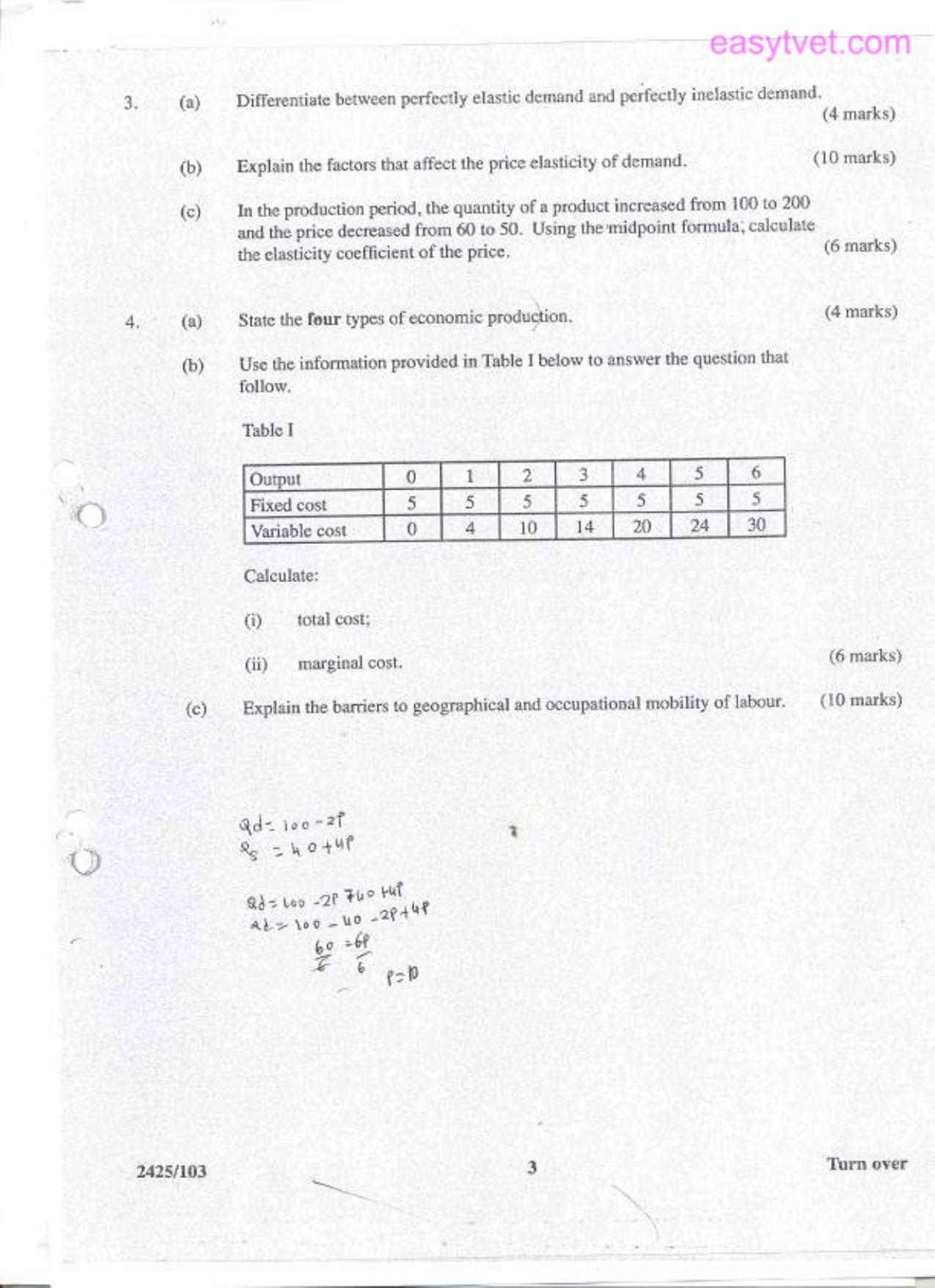 Agricultural Economics and Extension Education (2014) — page 3 of 4