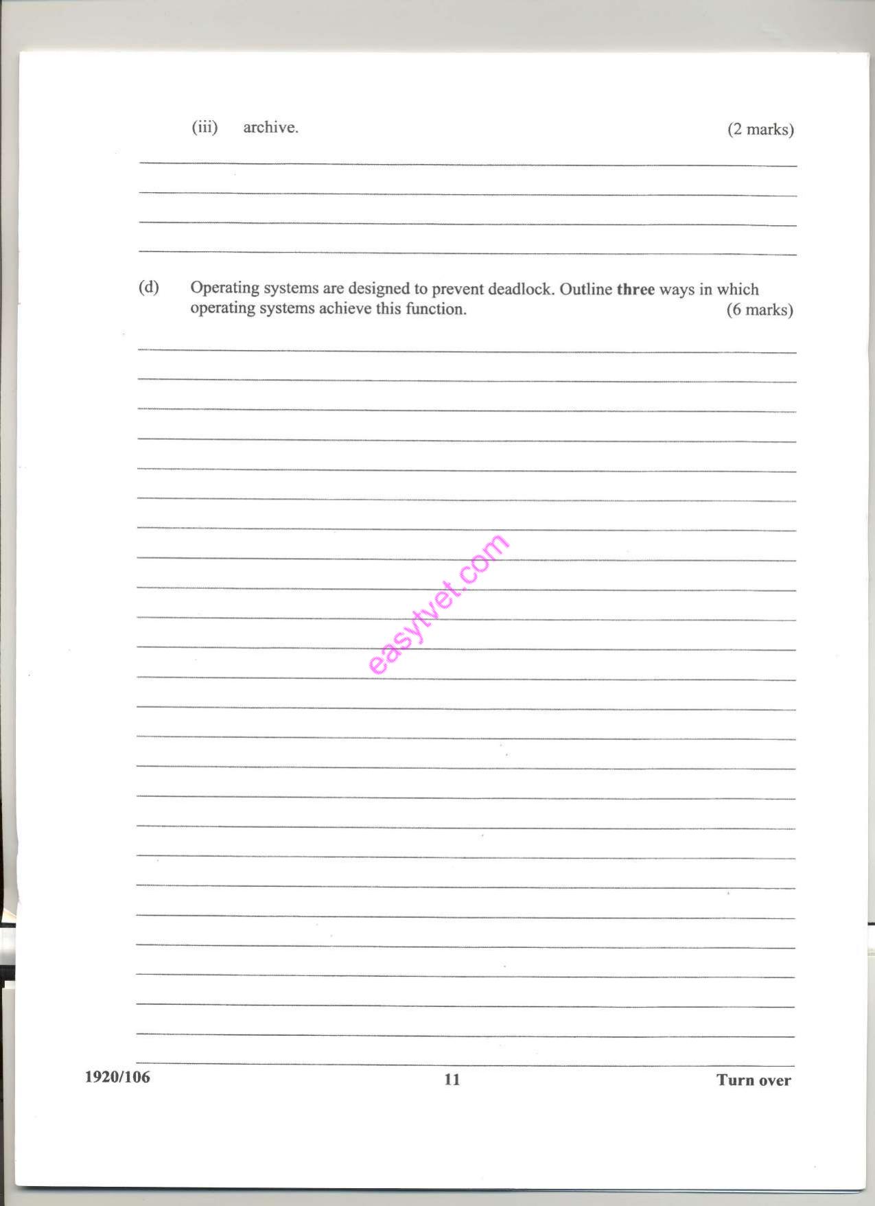 Operating Systems (2014) — page 11 of 11