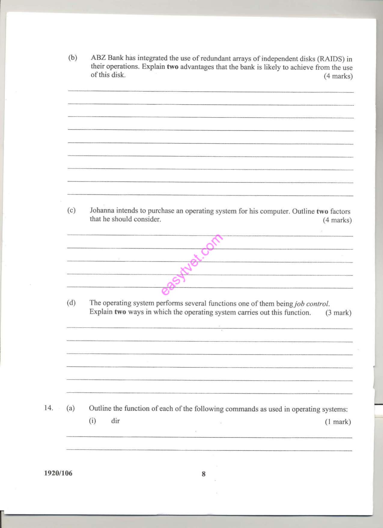 Operating Systems (2014) — page 8 of 11
