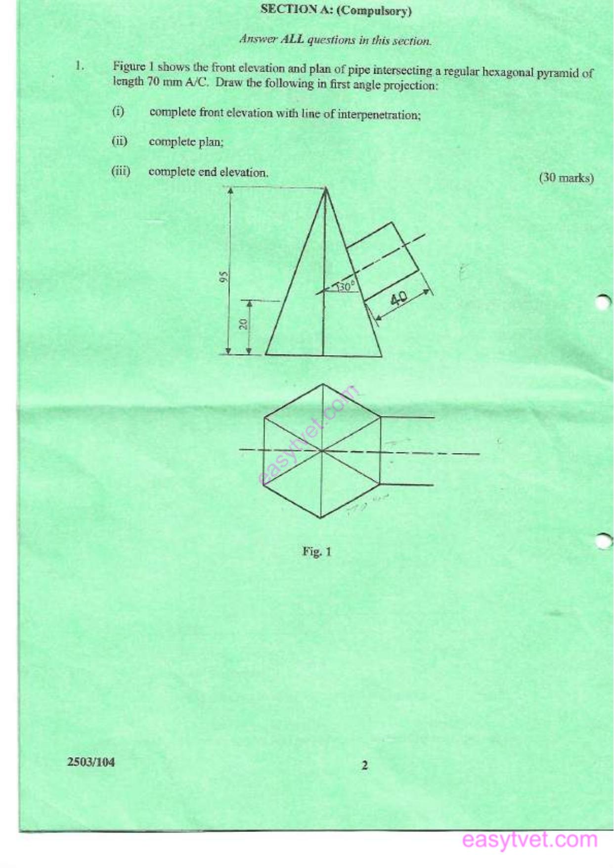 Engineering Drawing 1 (2014) — page 2 of 5