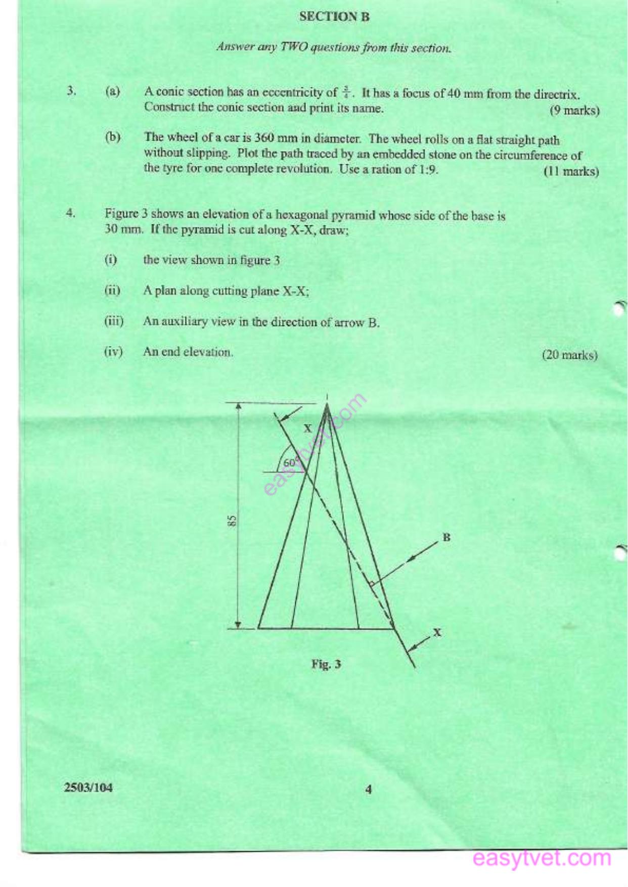 Engineering Drawing 1 (2014) — page 4 of 5