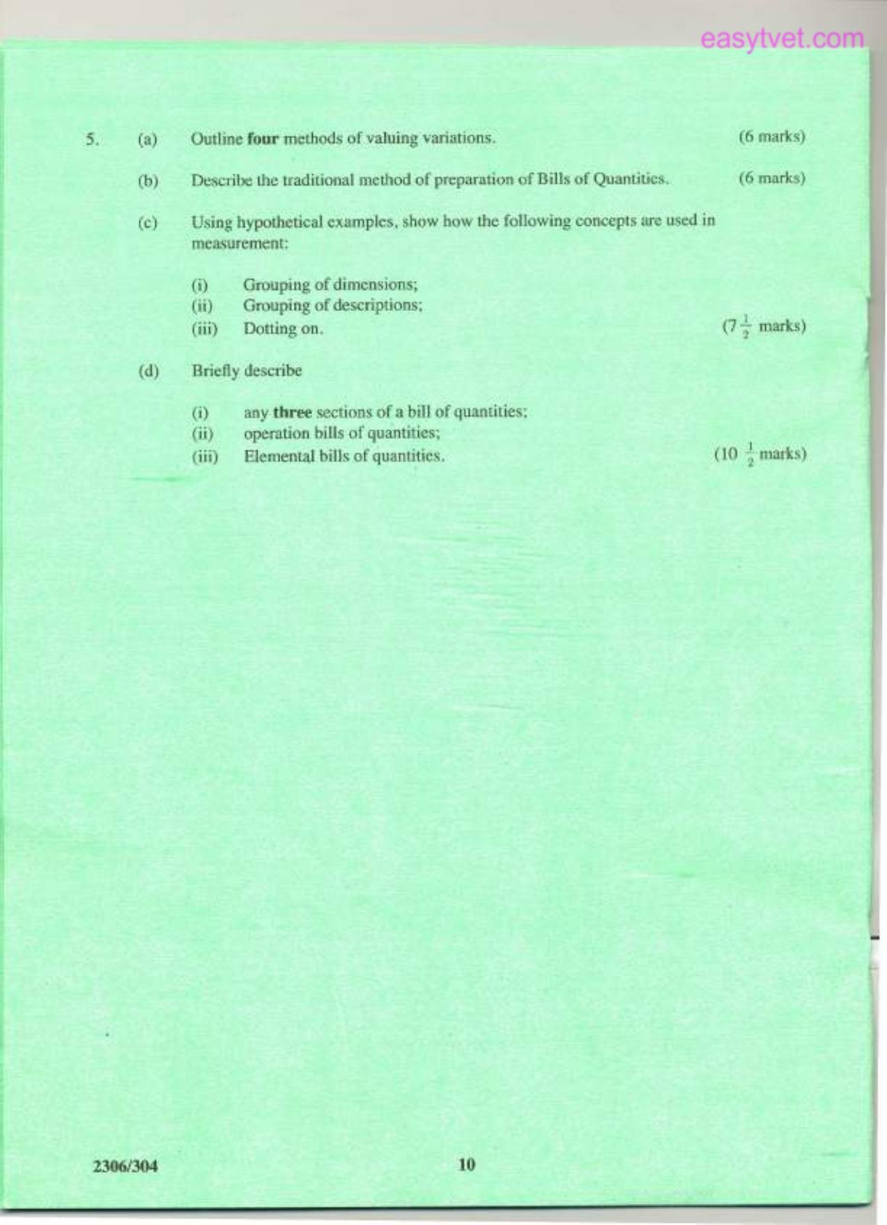 Measurement of Building and Civil Engineering Works (2014) — page 10 of 10