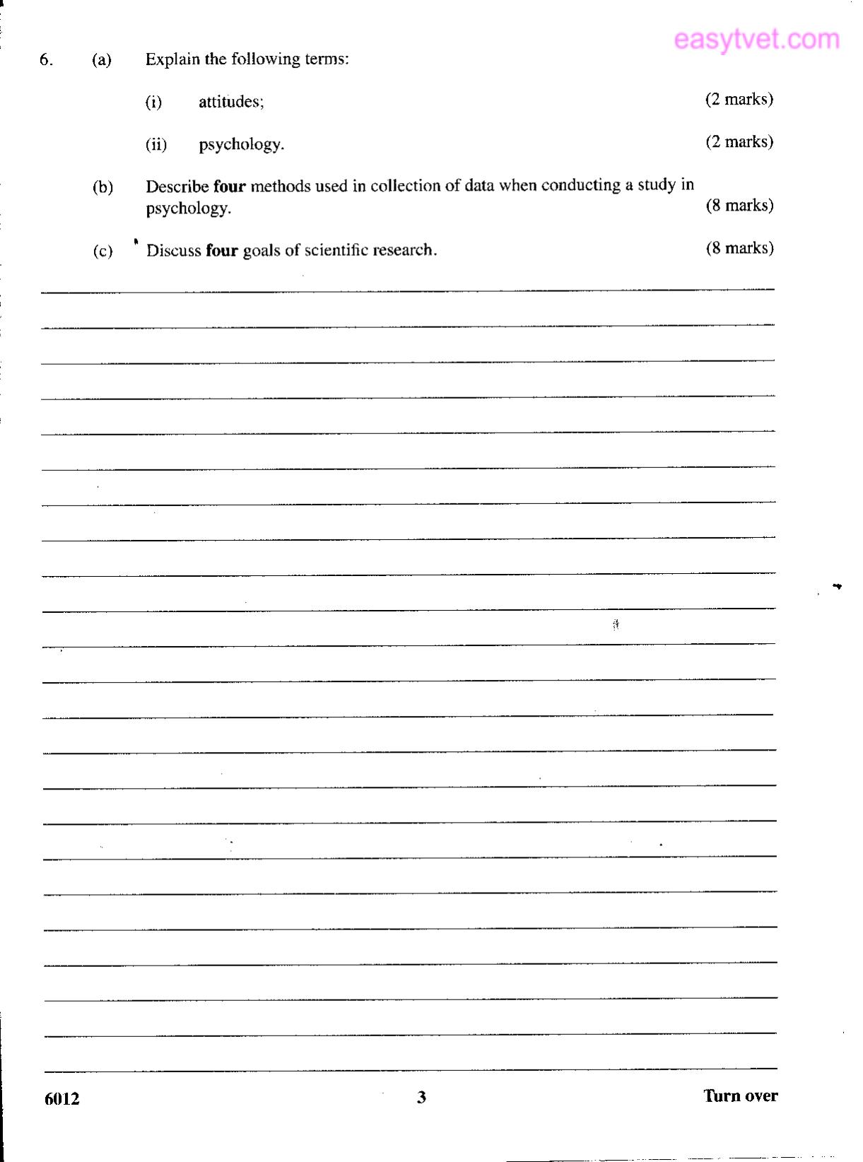 General Psychology, Personality Development (2014) — page 3 of 3