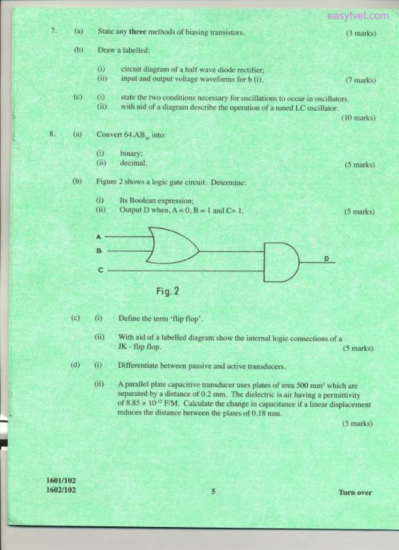 Applied Science, Principles 1 and Electronics (2014) — page 5 of 5