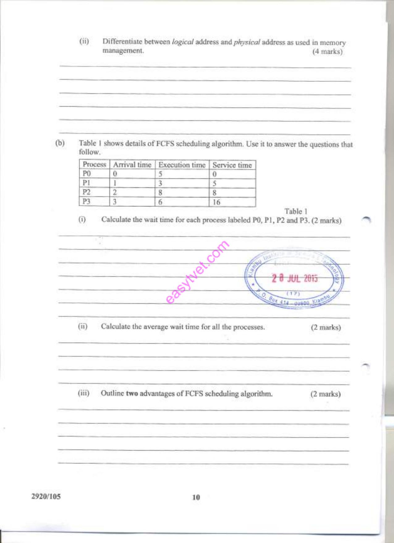 Diplonma in Information Communication Technology (2015) — page 10 of 12