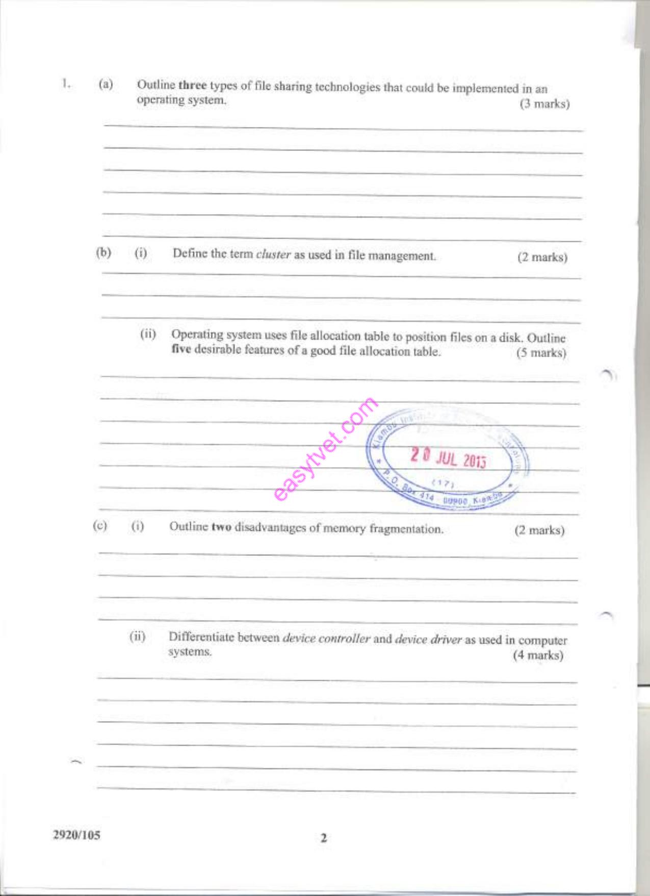 Diplonma in Information Communication Technology (2015) — page 2 of 12