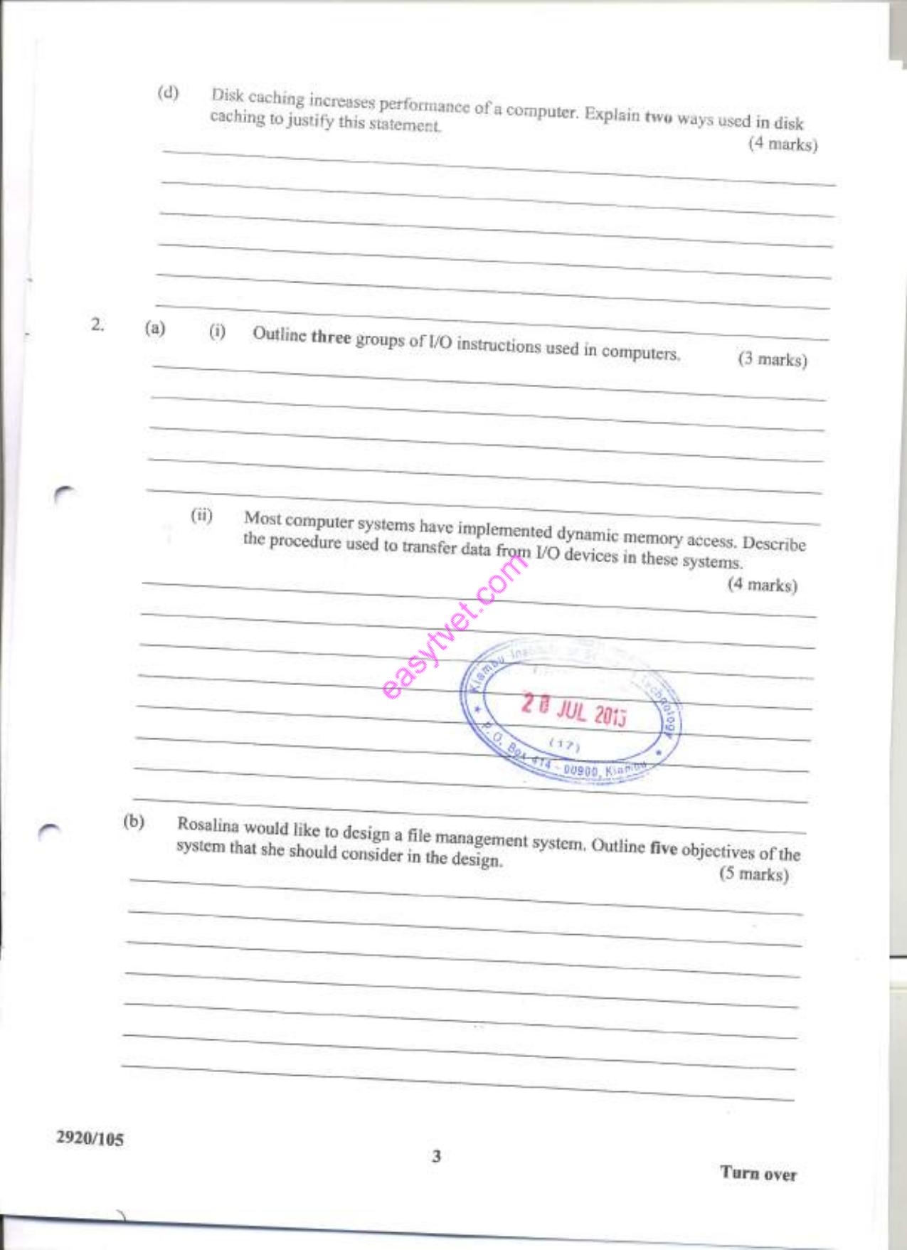 Diplonma in Information Communication Technology (2015) — page 3 of 12