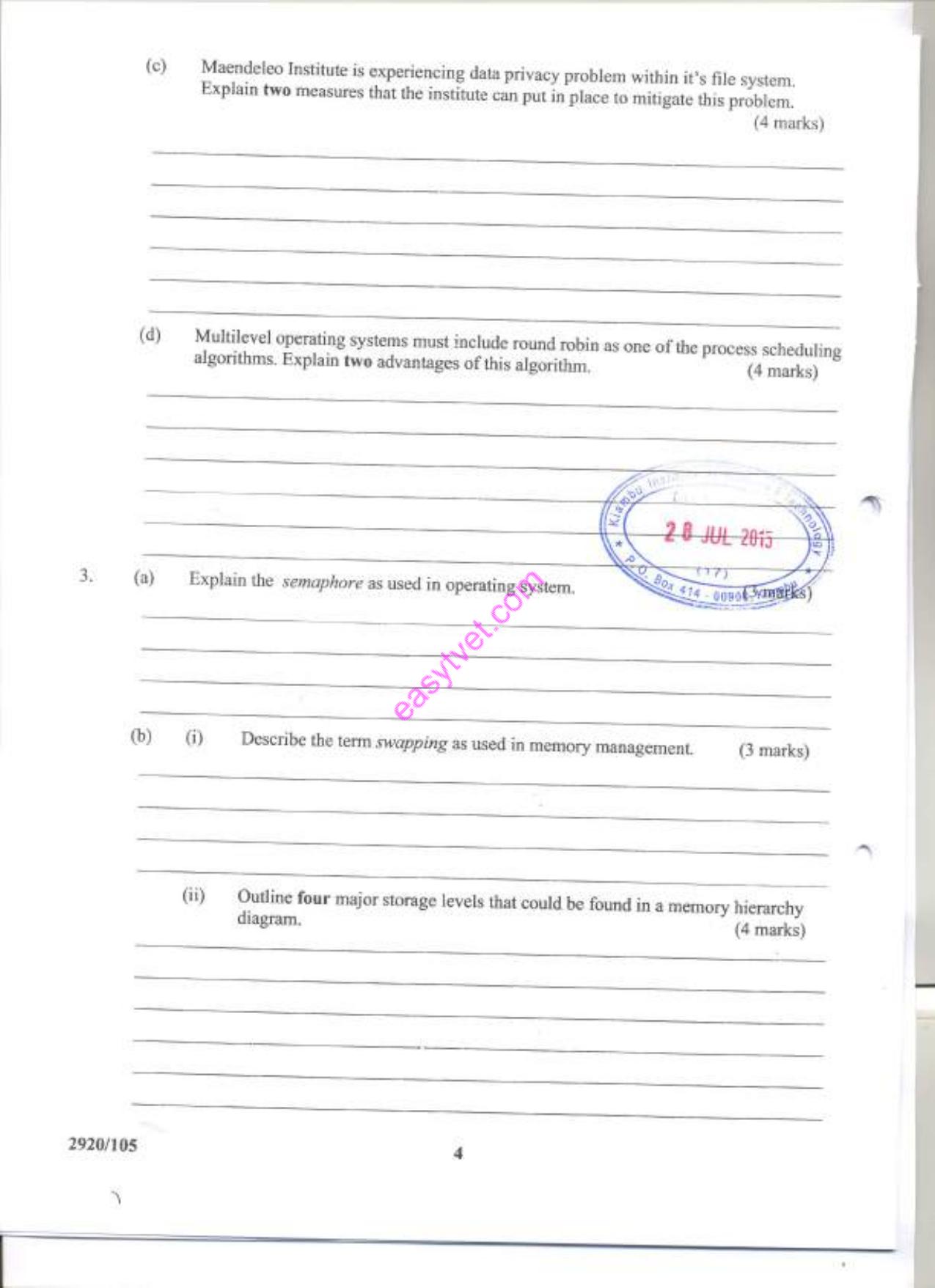 Diplonma in Information Communication Technology (2015) — page 4 of 12