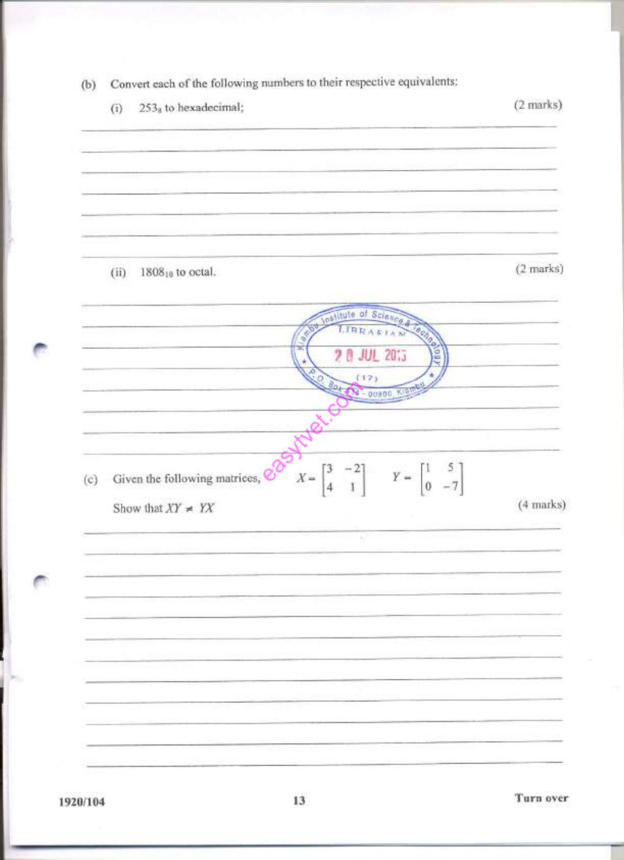 Mathematics (2015) — page 13 of 16