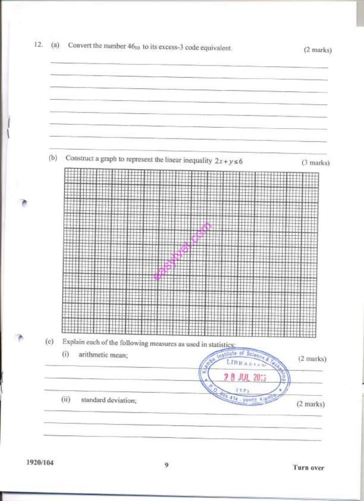 Mathematics (2015) — page 9 of 16