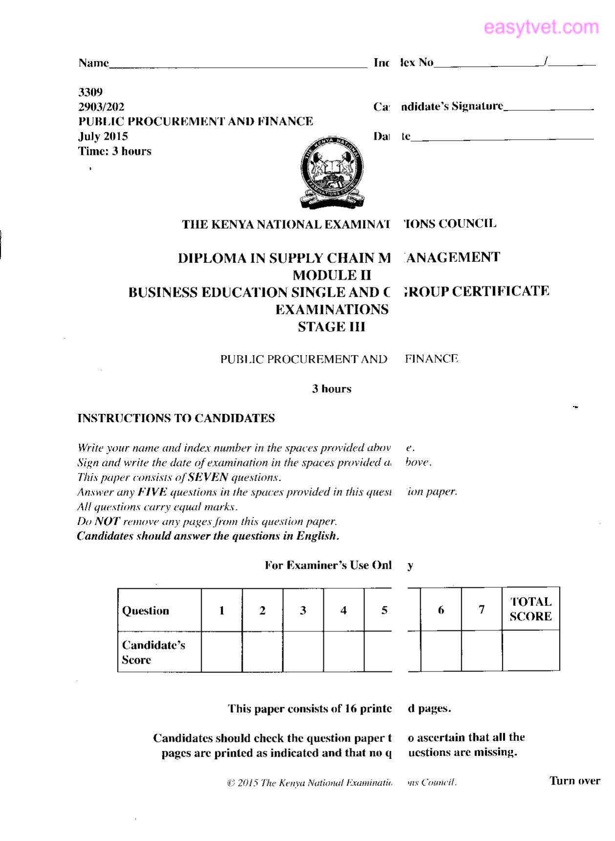 Business Education Single and C Roup Certificate (2015) — page 1 of 2