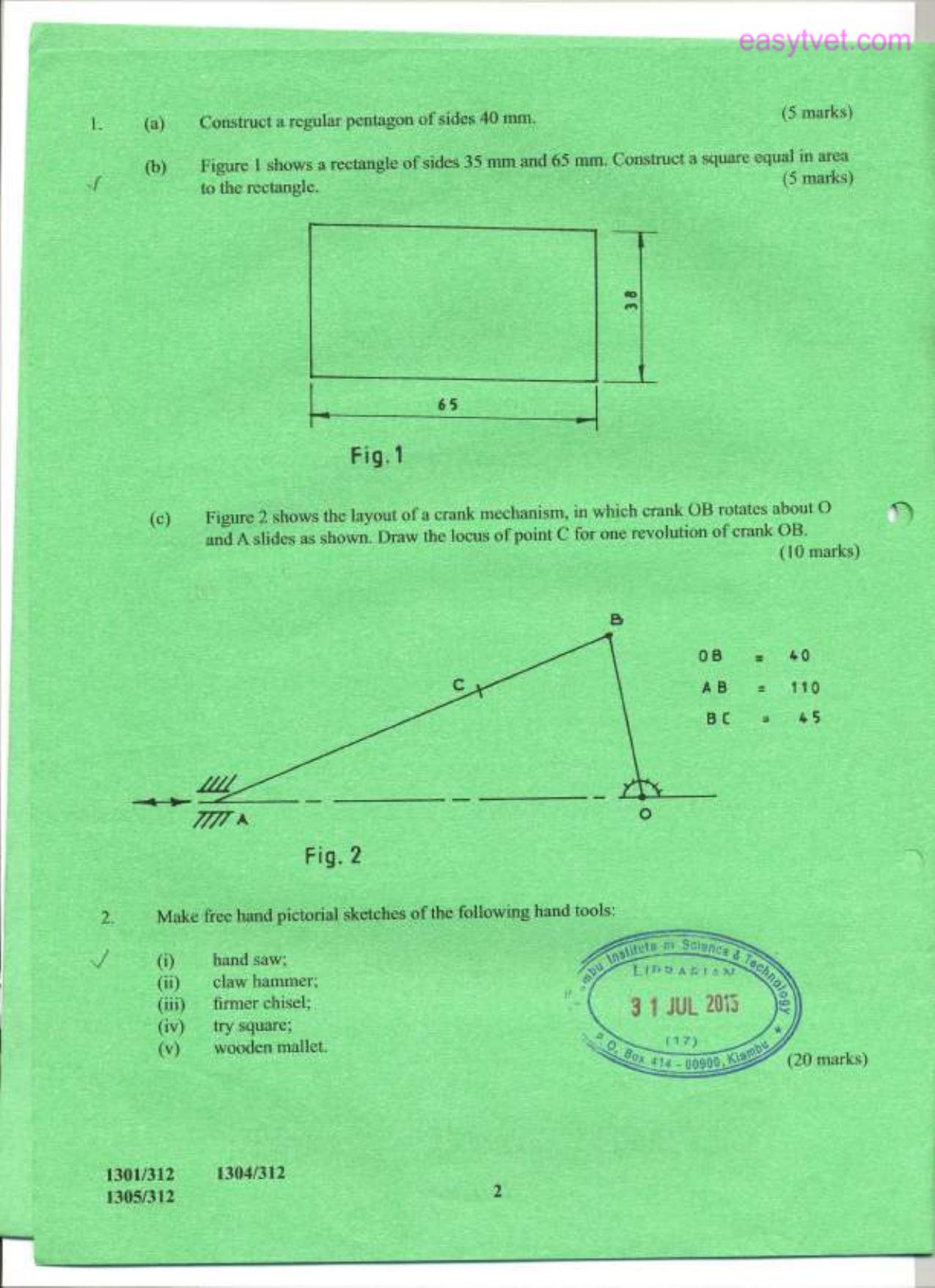 Plumbing Craft Certificate (2015) — page 2 of 7
