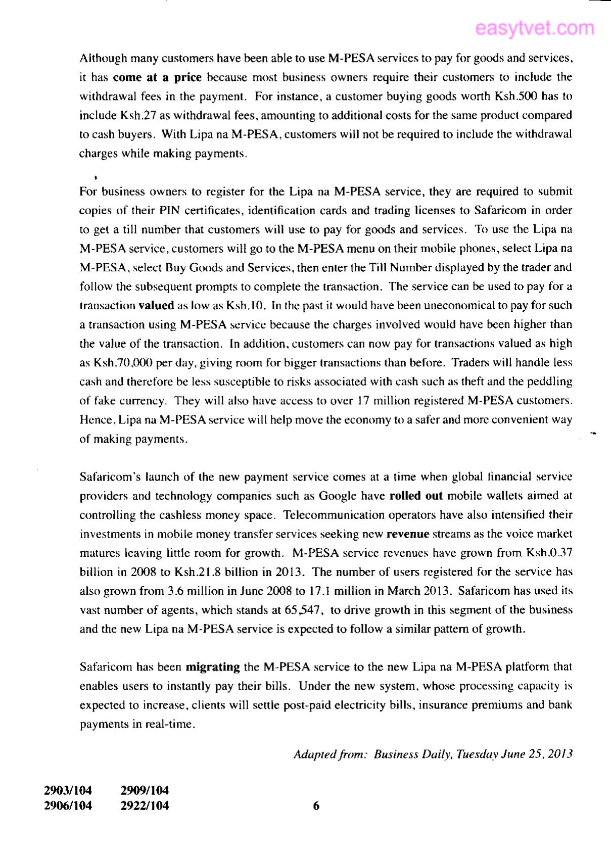 Diploma in Road Transport Management (2015) — page 6 of 7