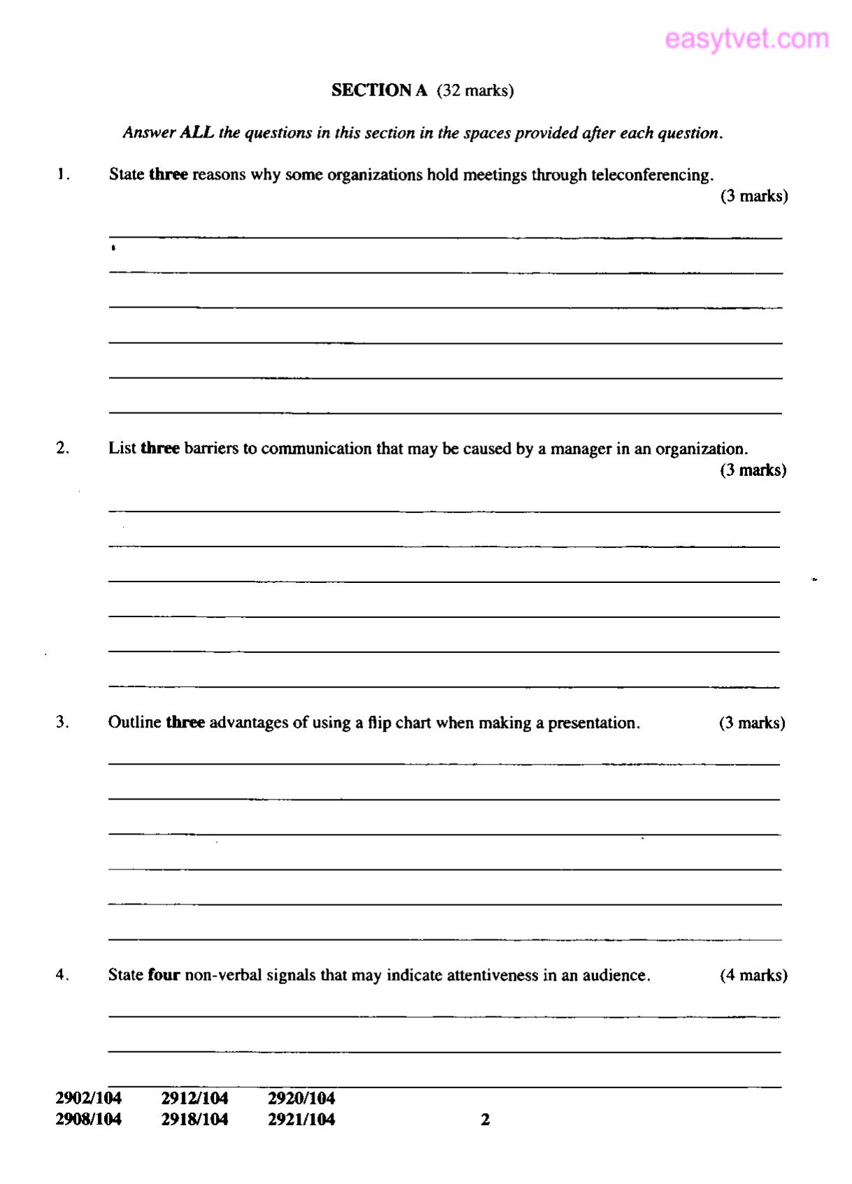 Diploma in Information Communication Technology (2015) — page 2 of 6
